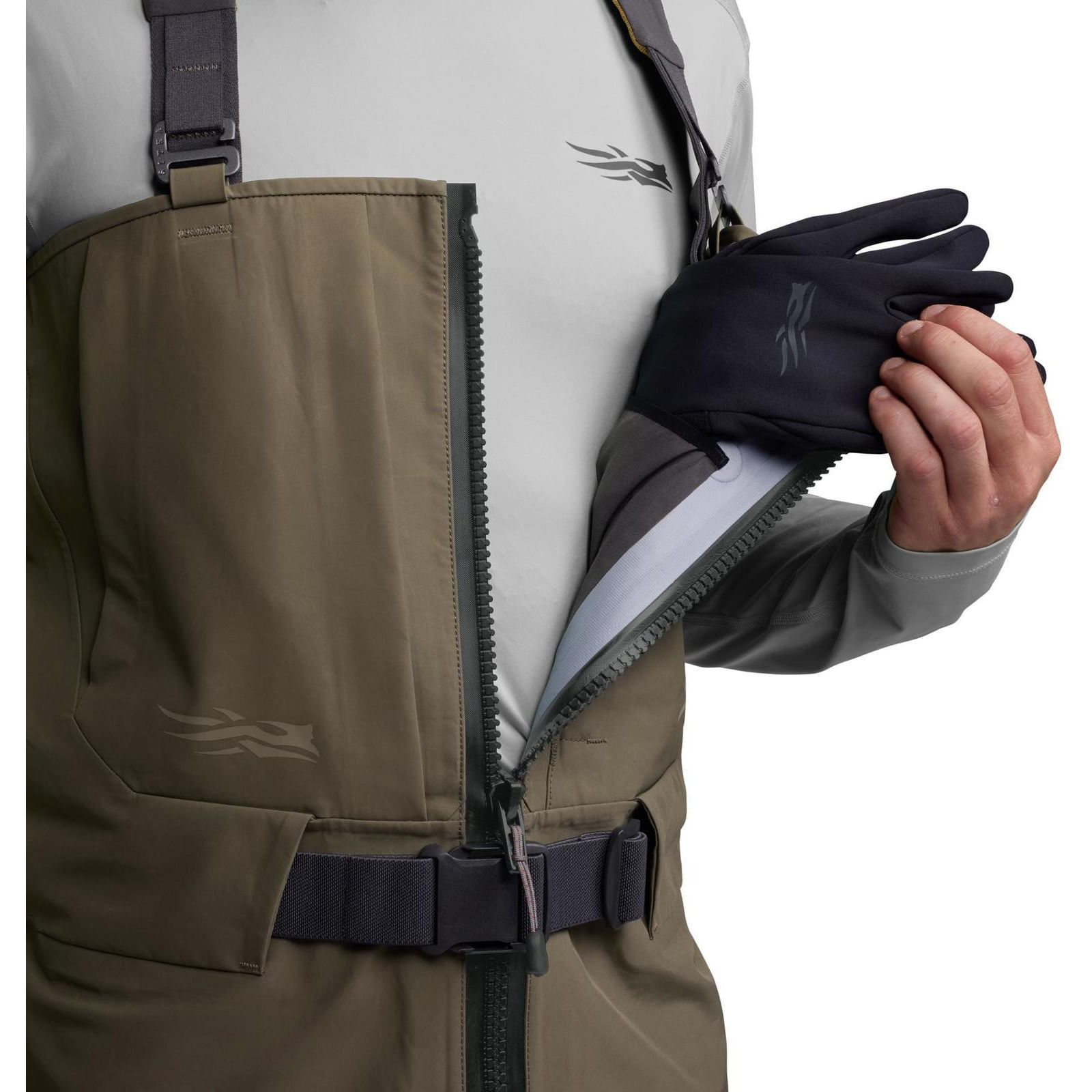SITKA-Crosscurrent-Zip-GTX-Stockingfoot-Wader-Bark-Brown
