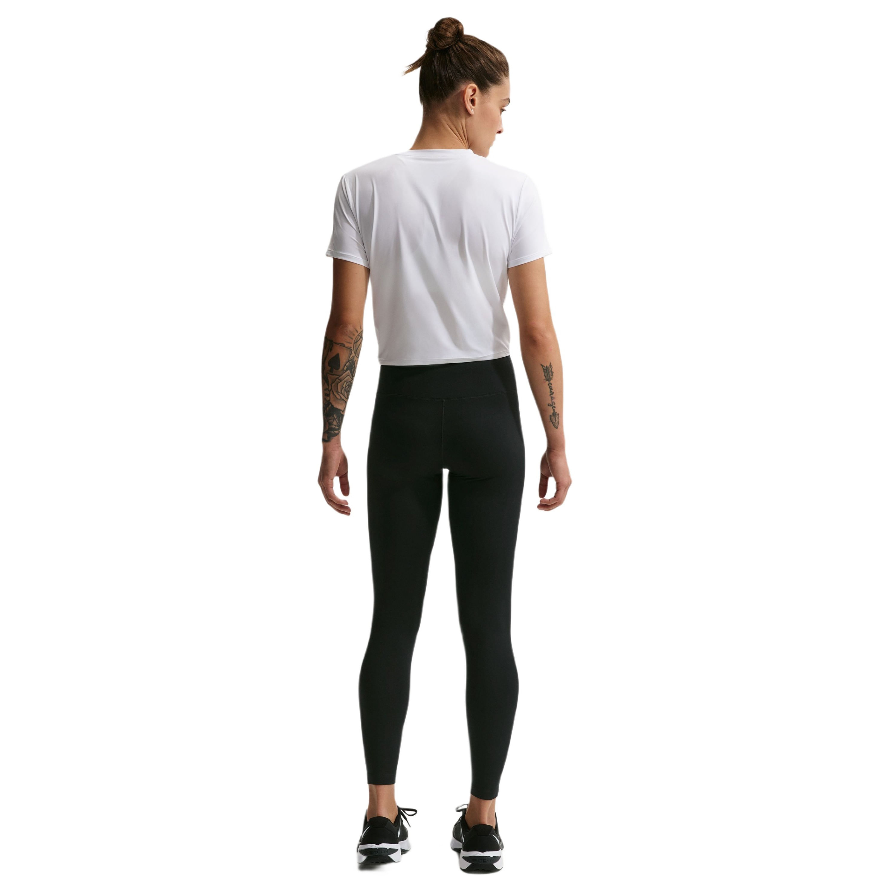 Nike Dri-FIT One HR Tight - Women's - Black / White XS