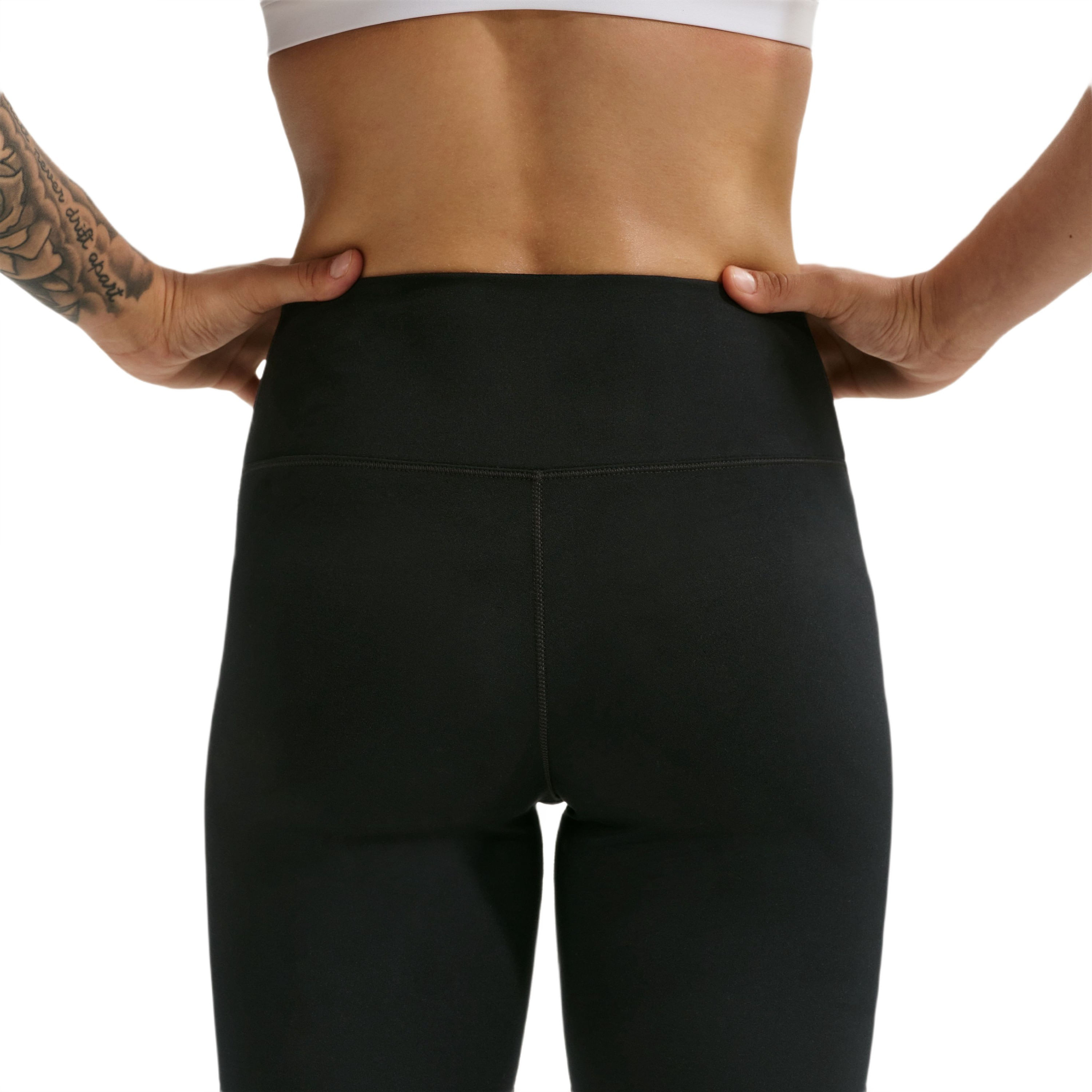 Nike Dri-FIT One HR Tight - Women's - Black / White XS