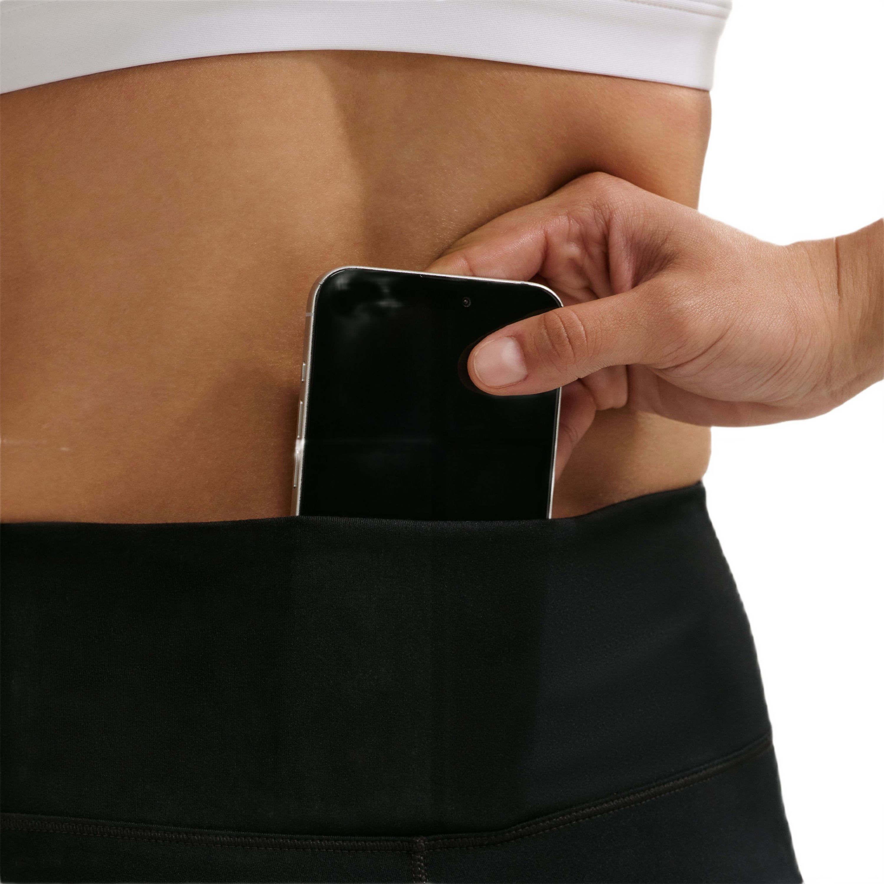 Nike Dri-FIT One HR Tight - Women's - Black / White XS