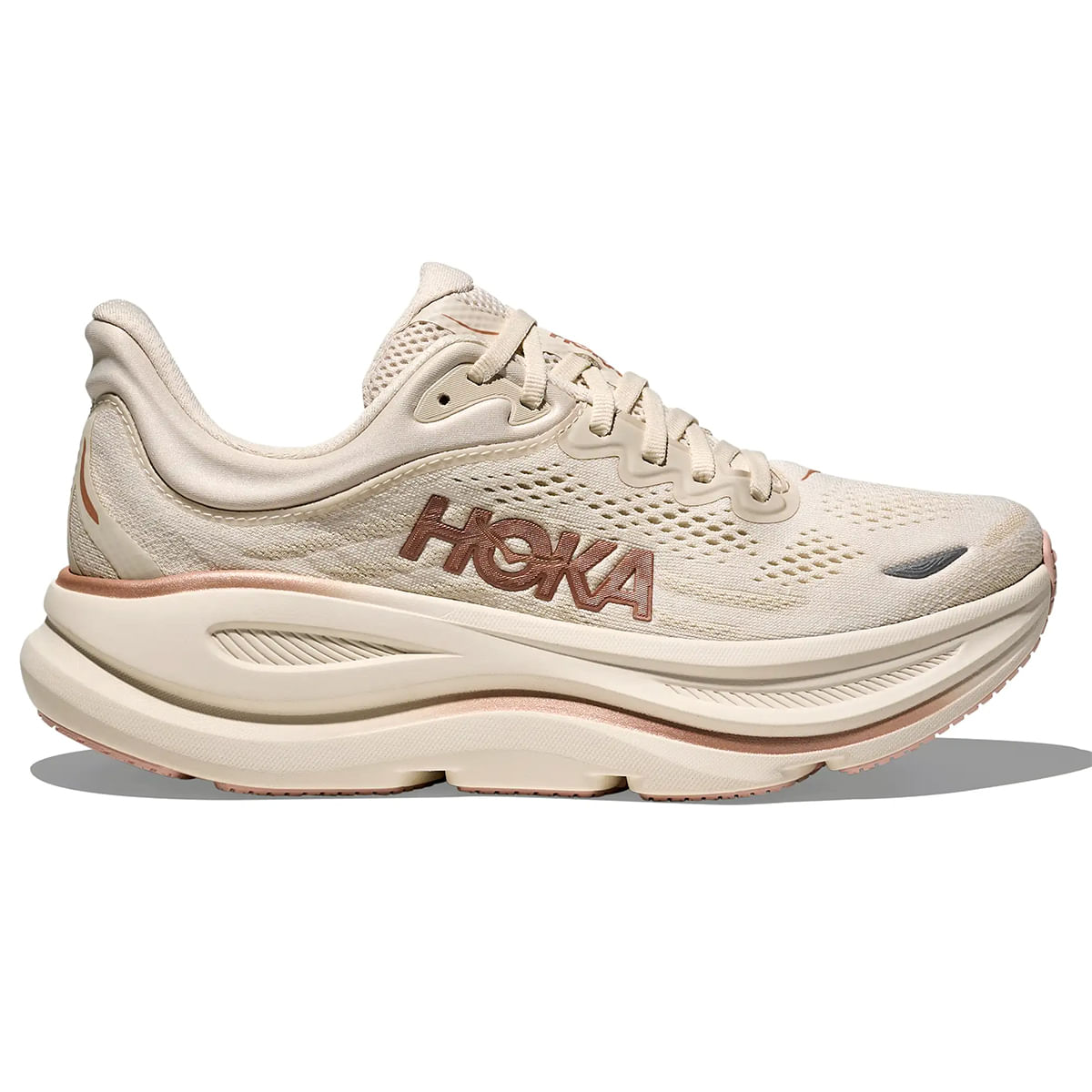 HOKA-Bondi-9-Running-Shoe---Women-s-Oat-Milk---Rose-Gold