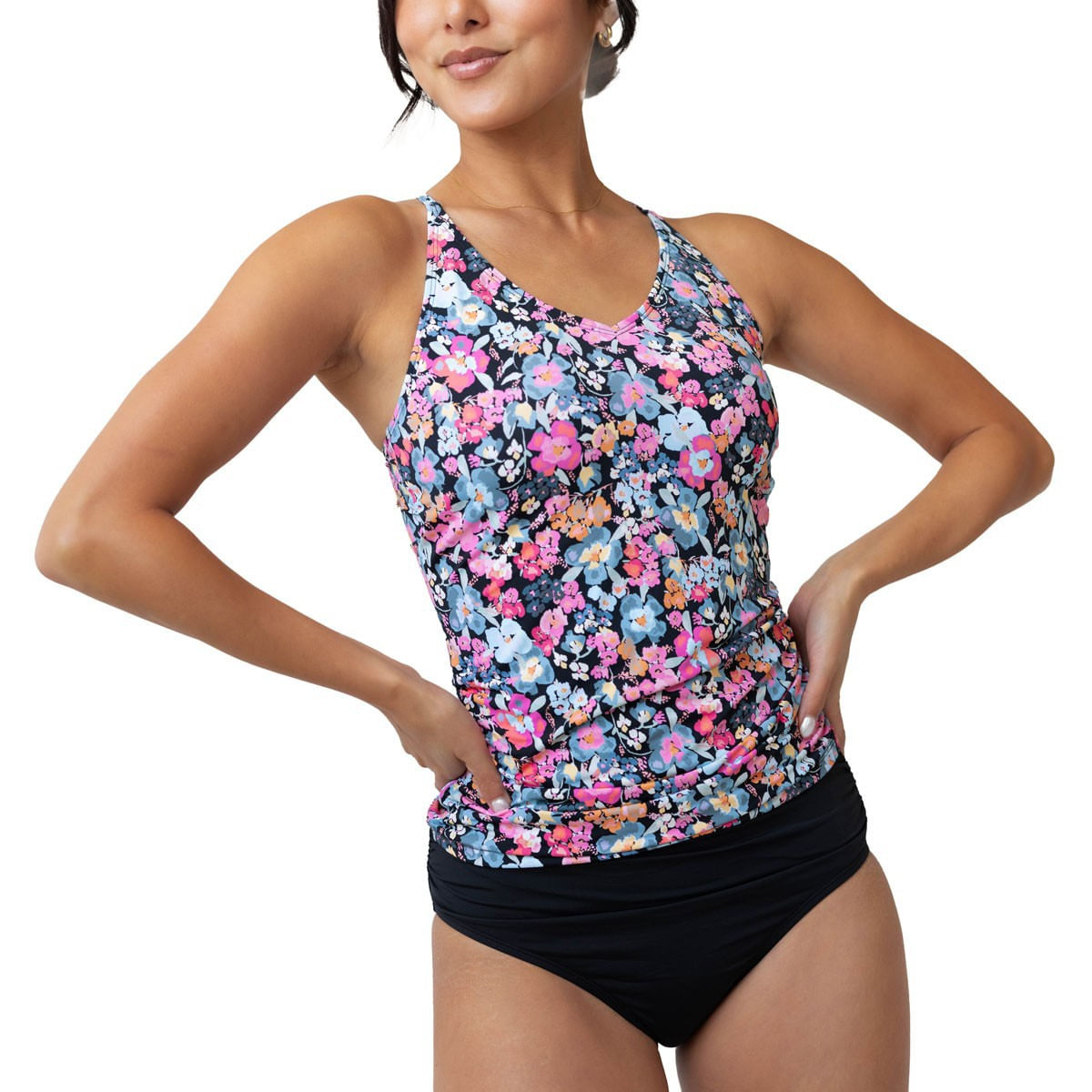 Nani-Swimwear-Flat-Rib-V-Neck-Tankini---Women-s-Oddyssey