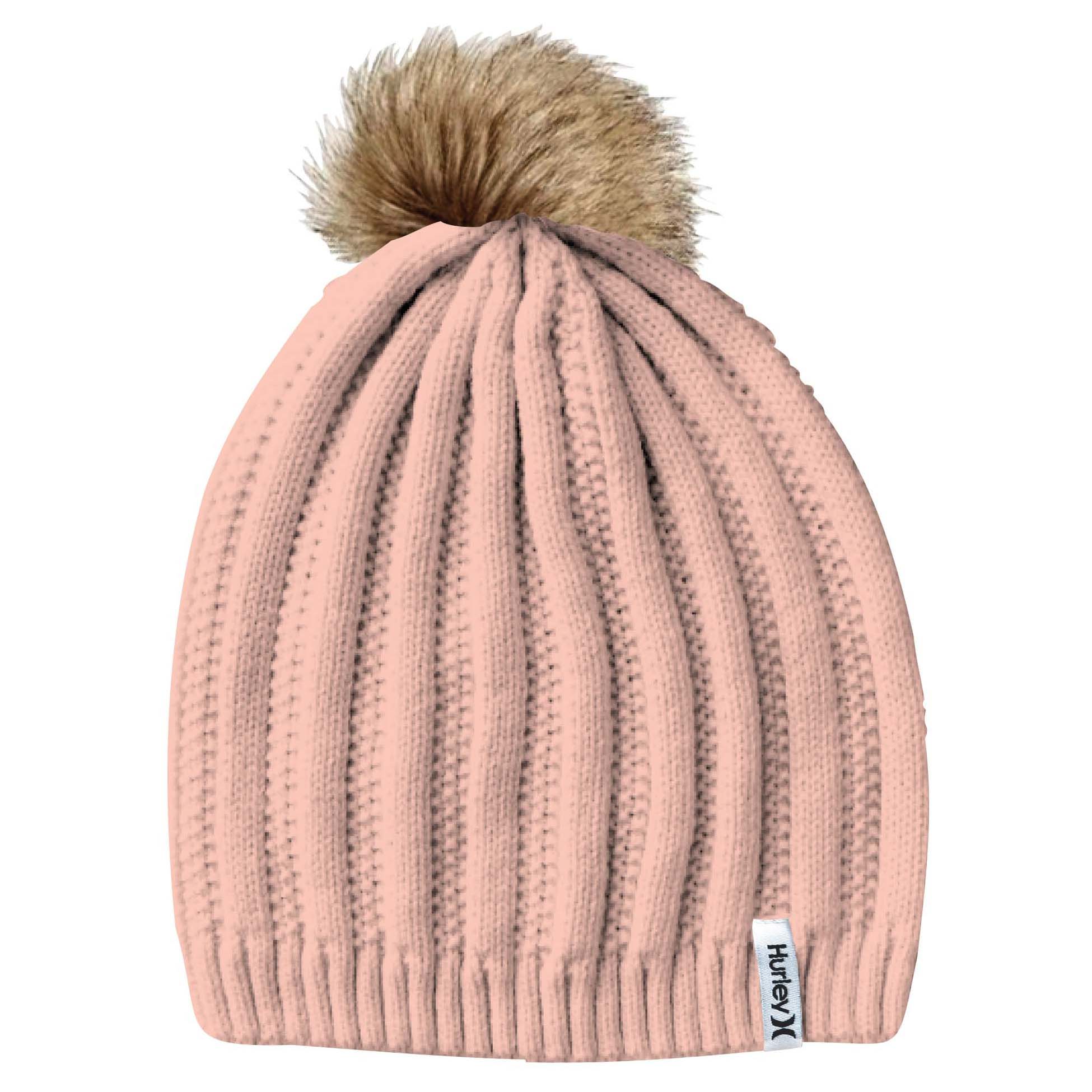 Hurley-Helena-Pom-Beanie---Women-s-Pink-Tint