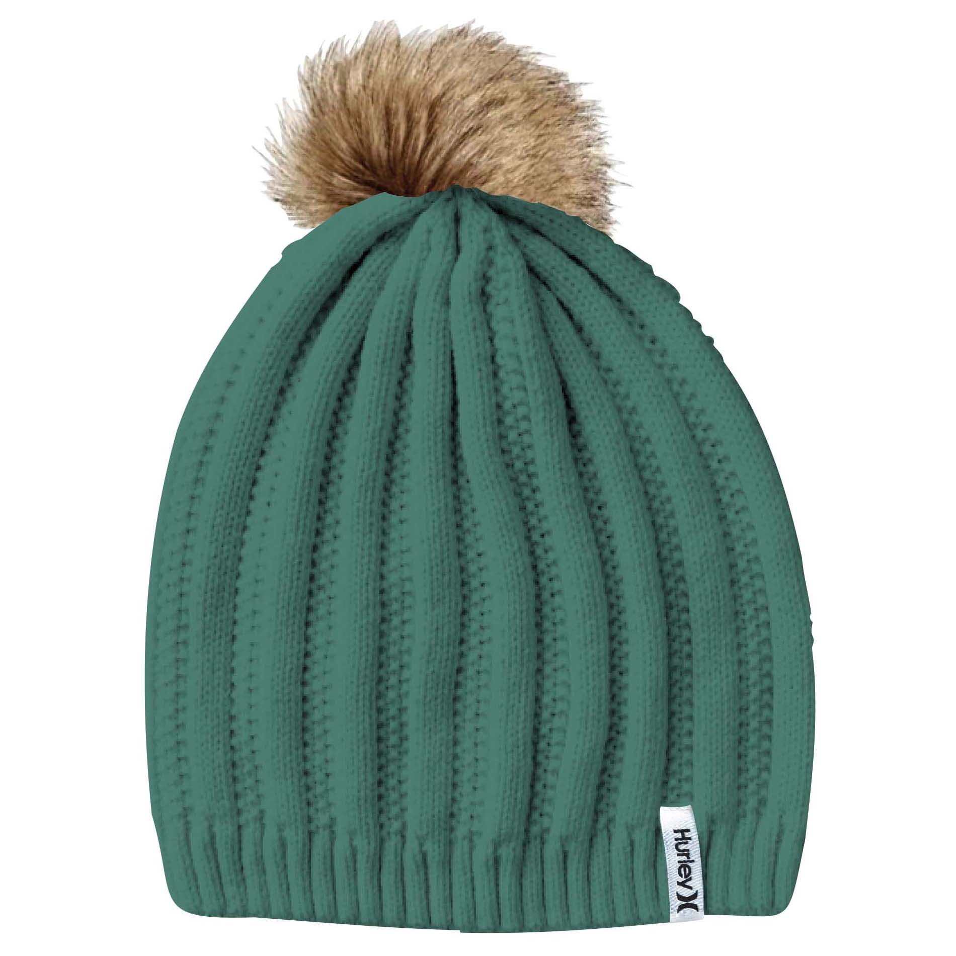Hurley-Helena-Pom-Beanie---Women-s-Evergreen-Aura