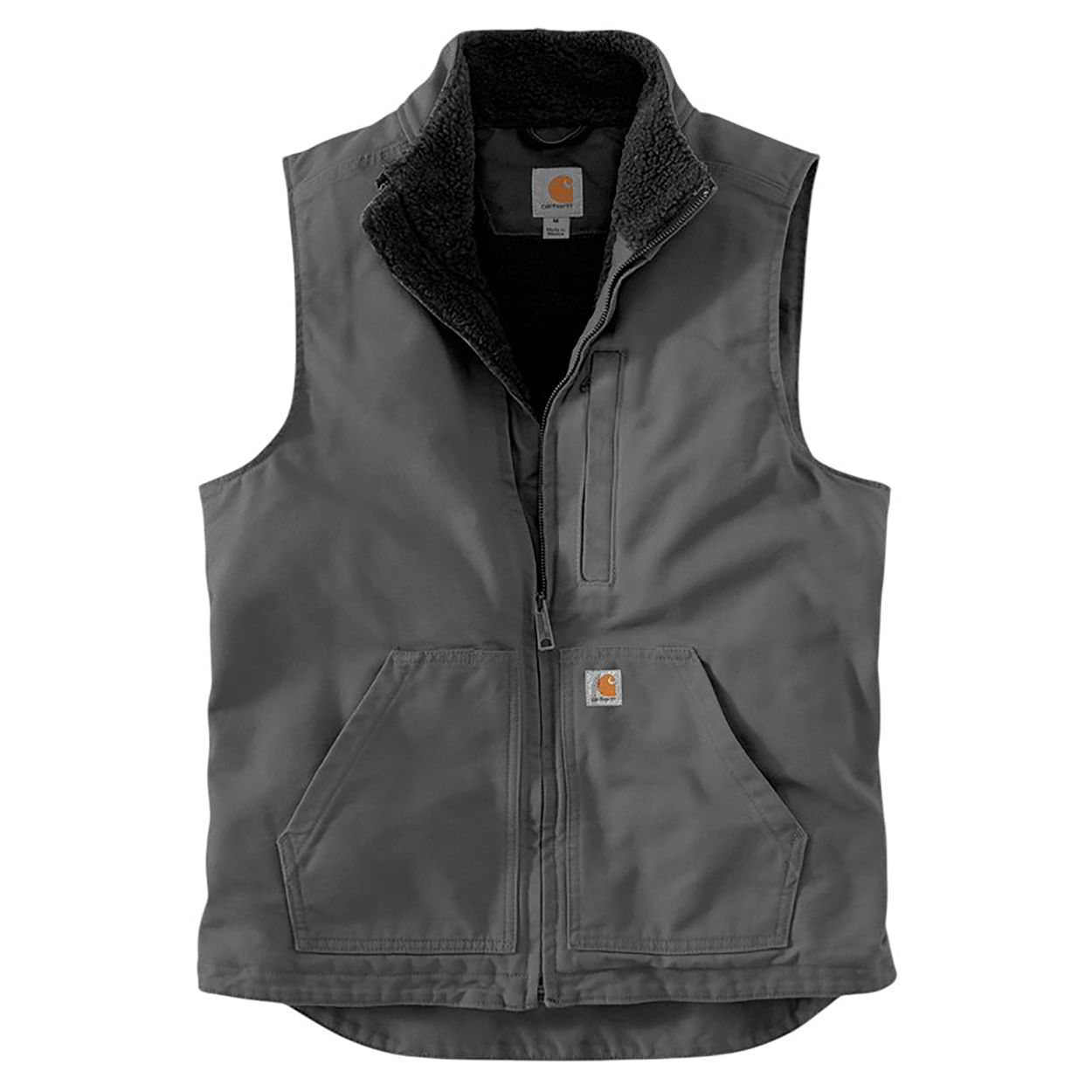 Carhartt-Loose-Fit-Washed-Duck-Sherpa-lined-Mock-neck-Vest---Men-s-Gravel