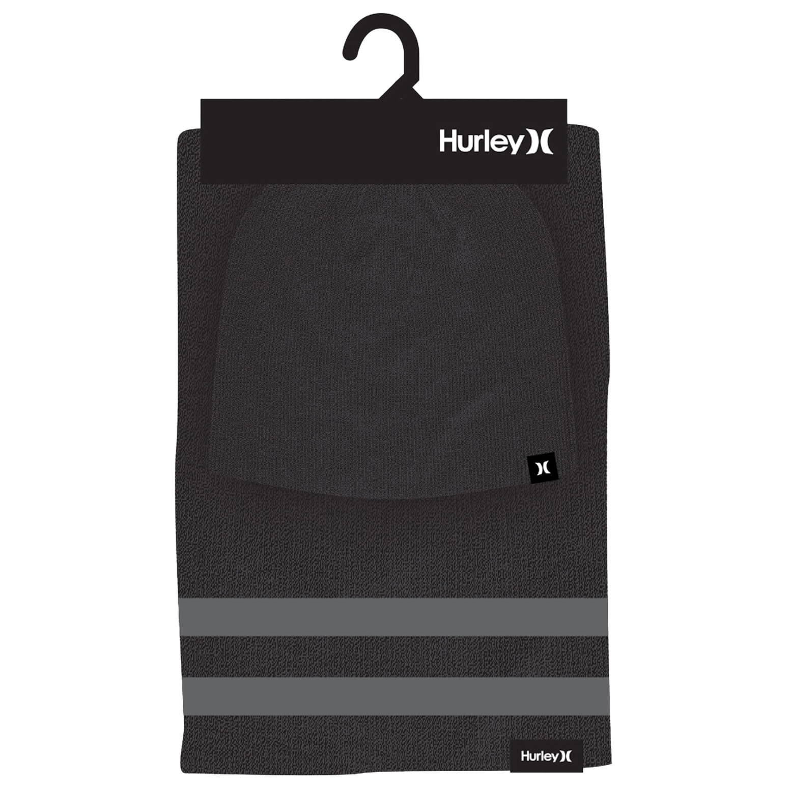 Hurley-New-Yorker-Beanie-Scarf-Set---Men-s-Black