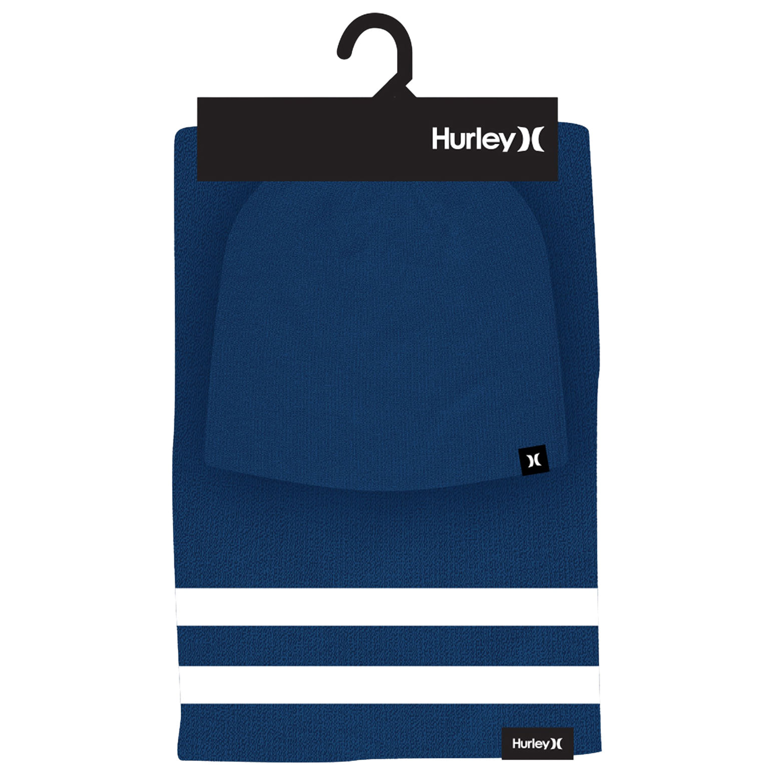 Hurley-New-Yorker-Beanie-Scarf-Set---Men-s-Coastal-Blue