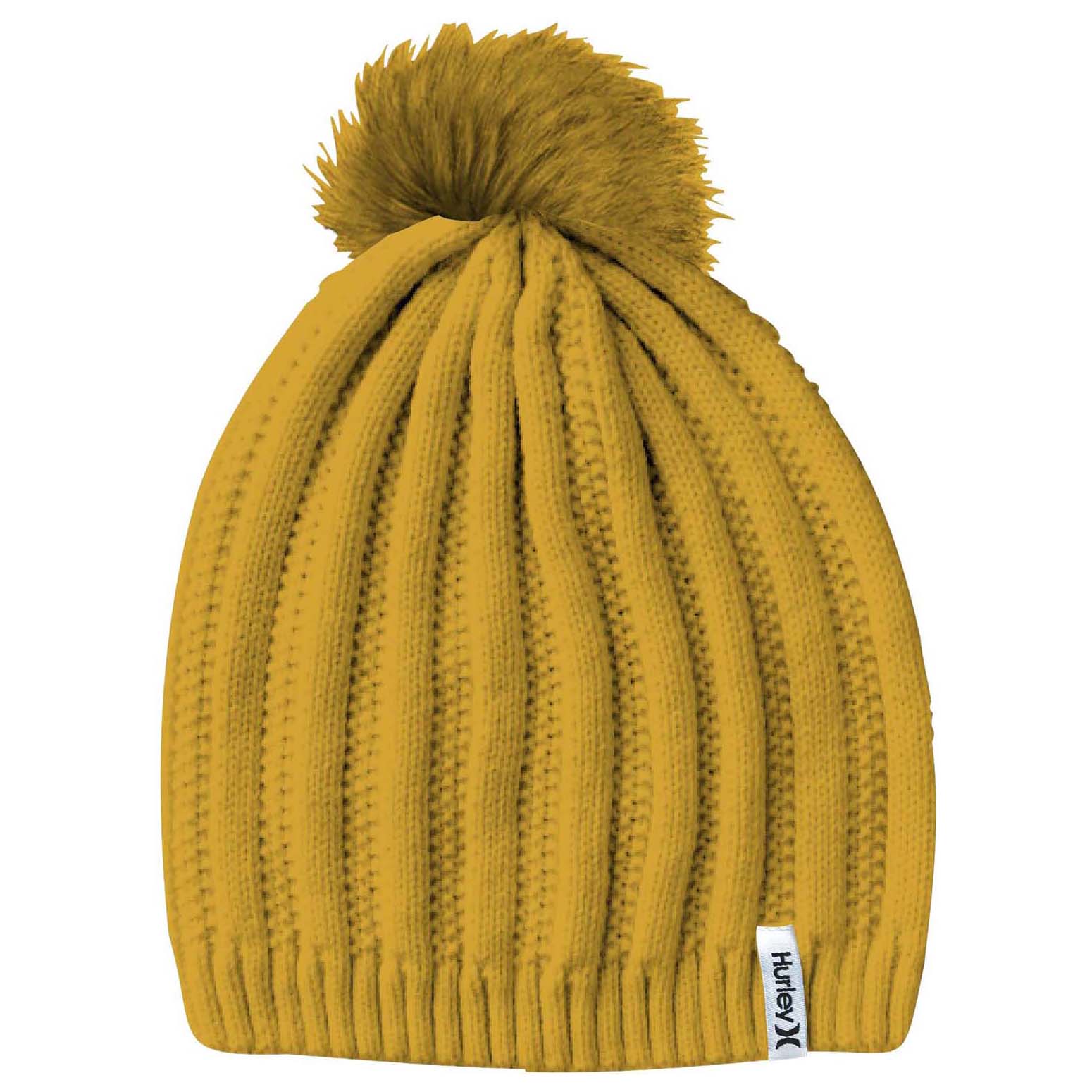 Hurley-Helena-Pom-Beanie---Women-s-Gold-Suede
