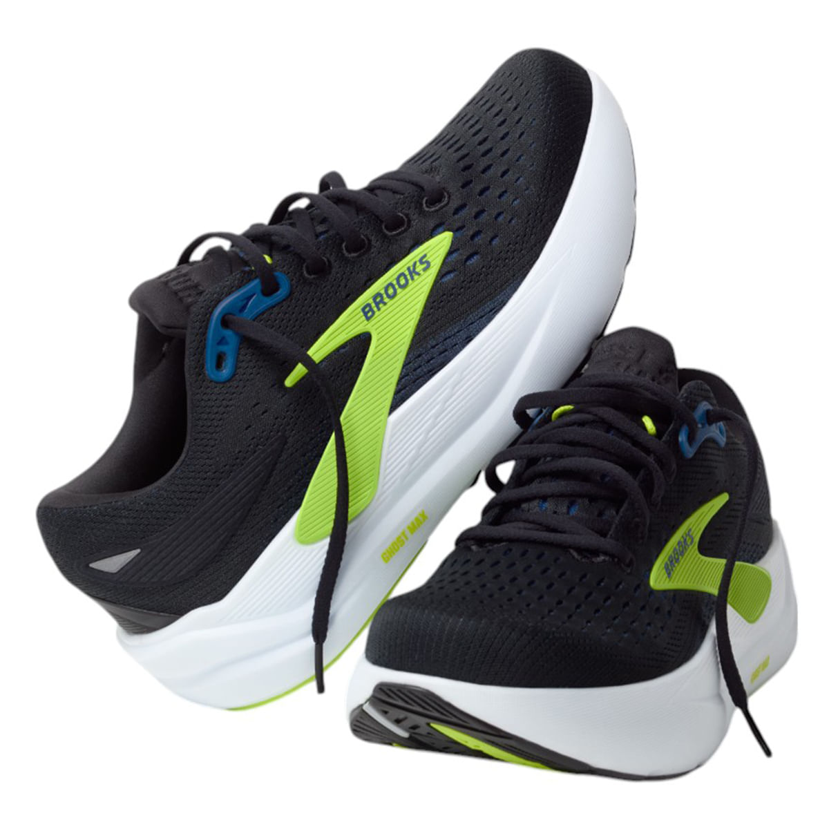 Brooks-Ghost-Max-3-Running-Shoe---Men-s-Black---Navy---Acid-Lime
