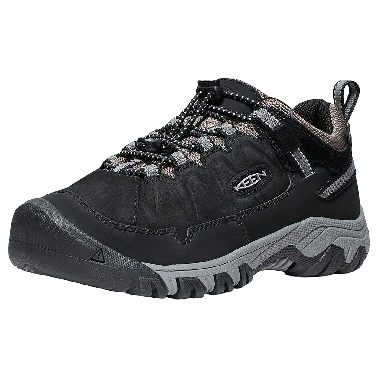 KEEN-Targhee-IV-Waterprof-Hiking-Shoe---Kids--Black---Steel-Grey