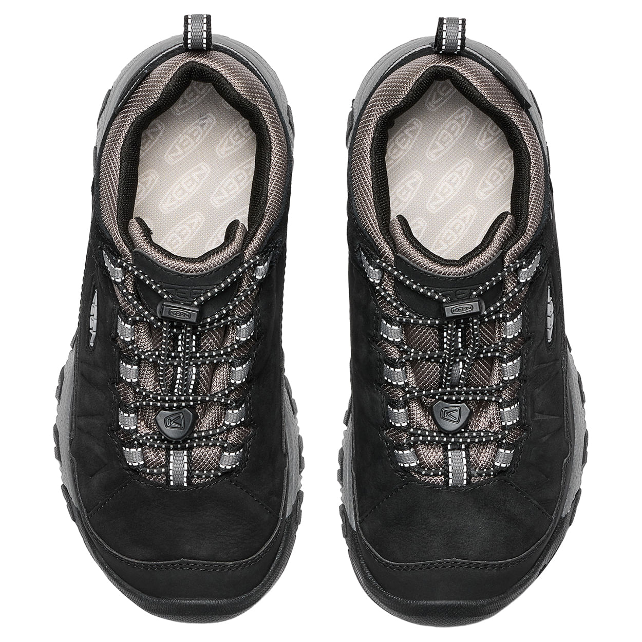 KEEN-Targhee-IV-Waterprof-Hiking-Shoe---Kids--Black---Steel-Grey