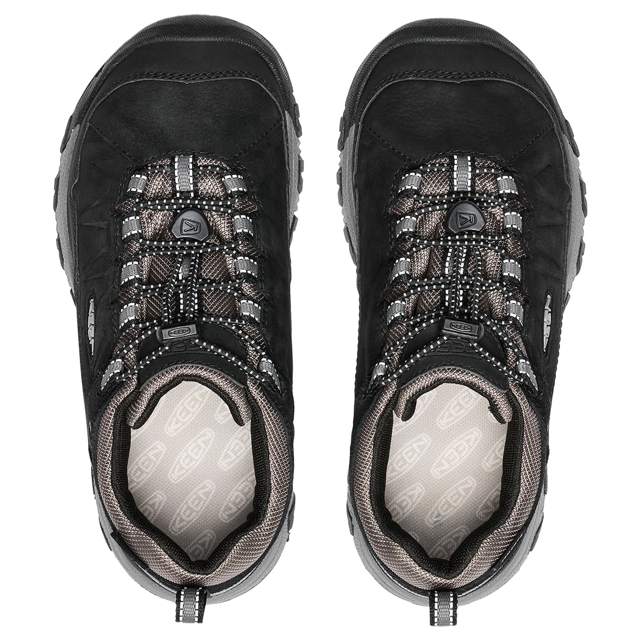 KEEN-Targhee-IV-Waterprof-Hiking-Shoe---Kids--Black---Steel-Grey