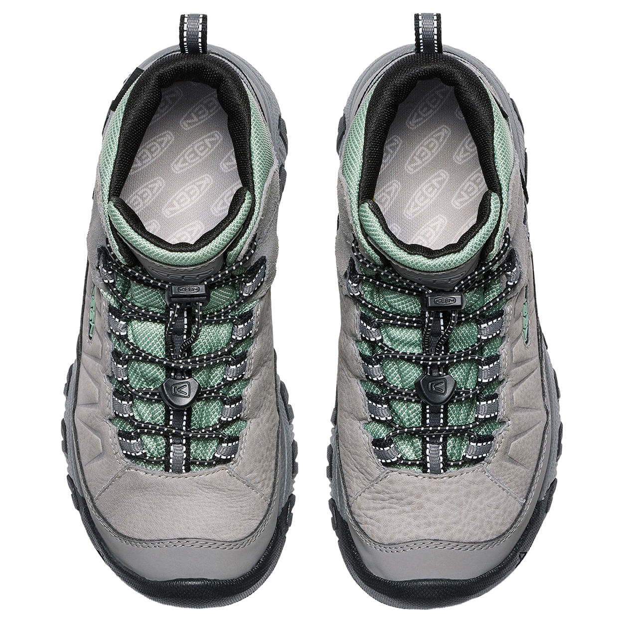 KEEN-Targhee-IV-Mid-Waterproof-Hiking-Boot---Kids--Alloy---Granite-Green
