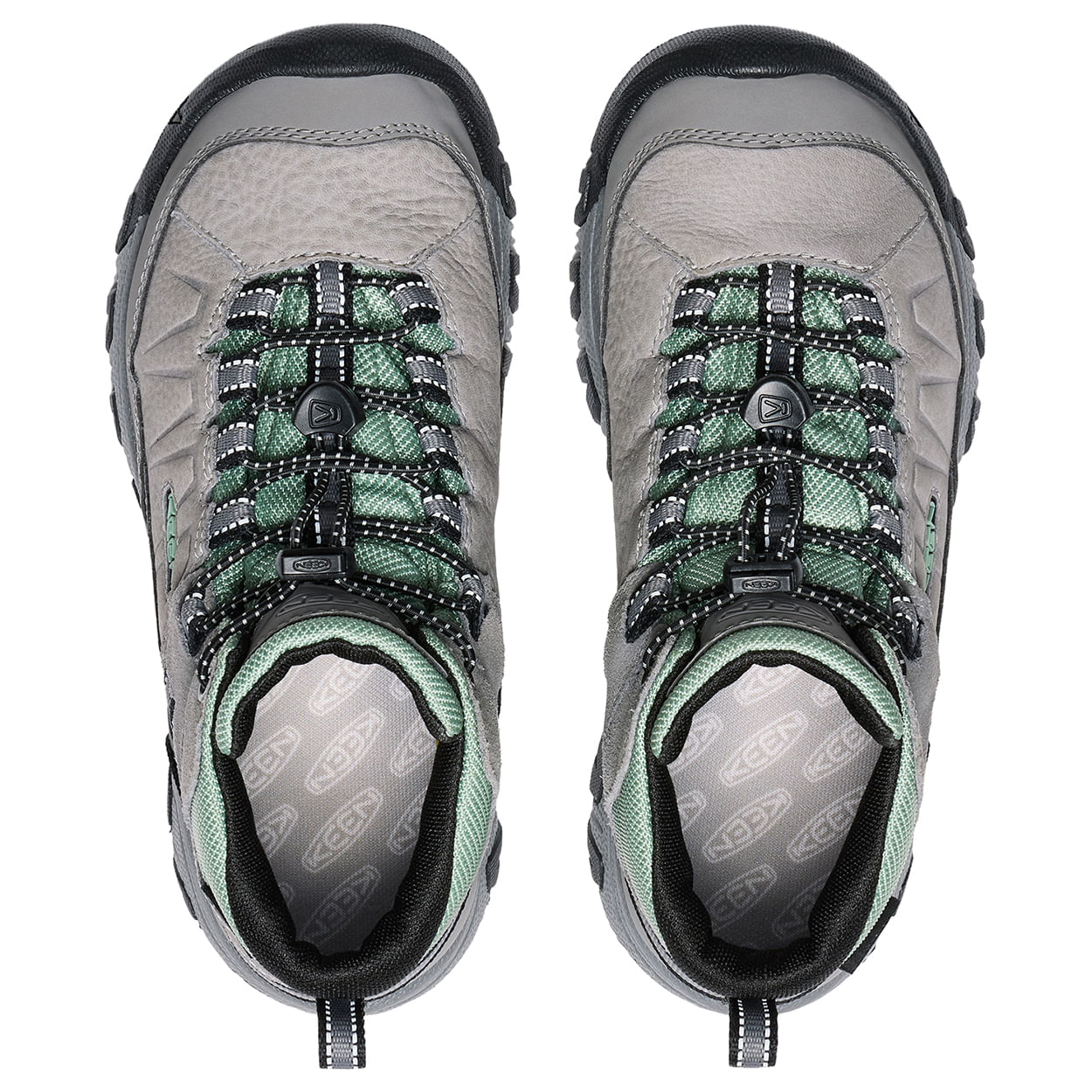 KEEN-Targhee-IV-Mid-Waterproof-Hiking-Boot---Kids--Alloy---Granite-Green