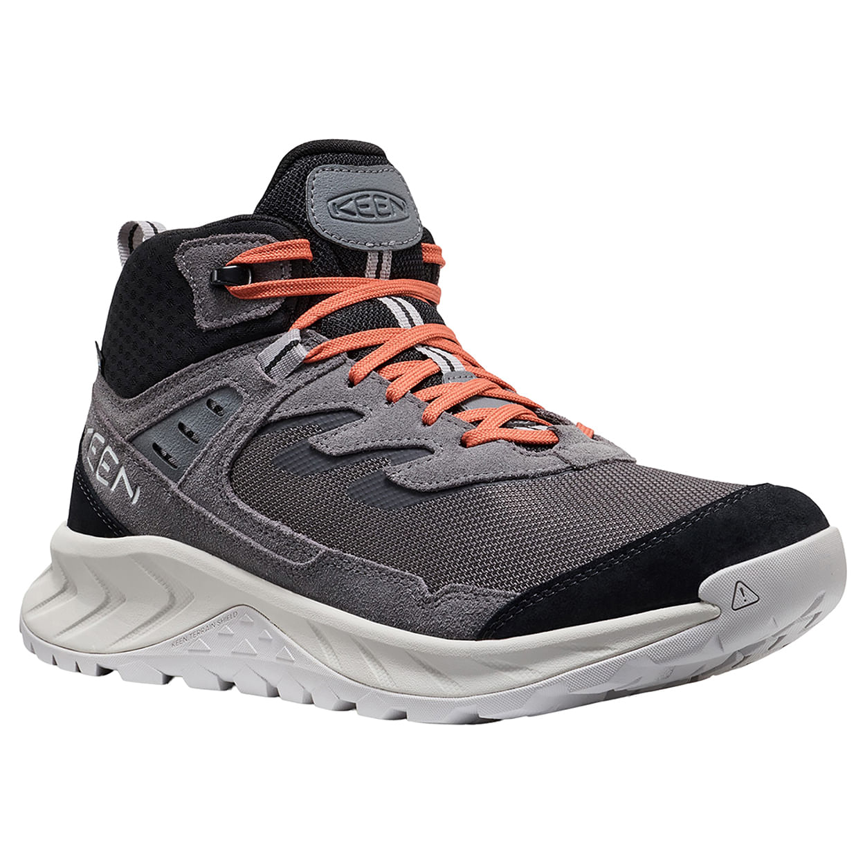 KEEN Hightrail Waterprof Mid Hiking Boot - Men's - Magnet / Burnt Brick 9.5 Regular