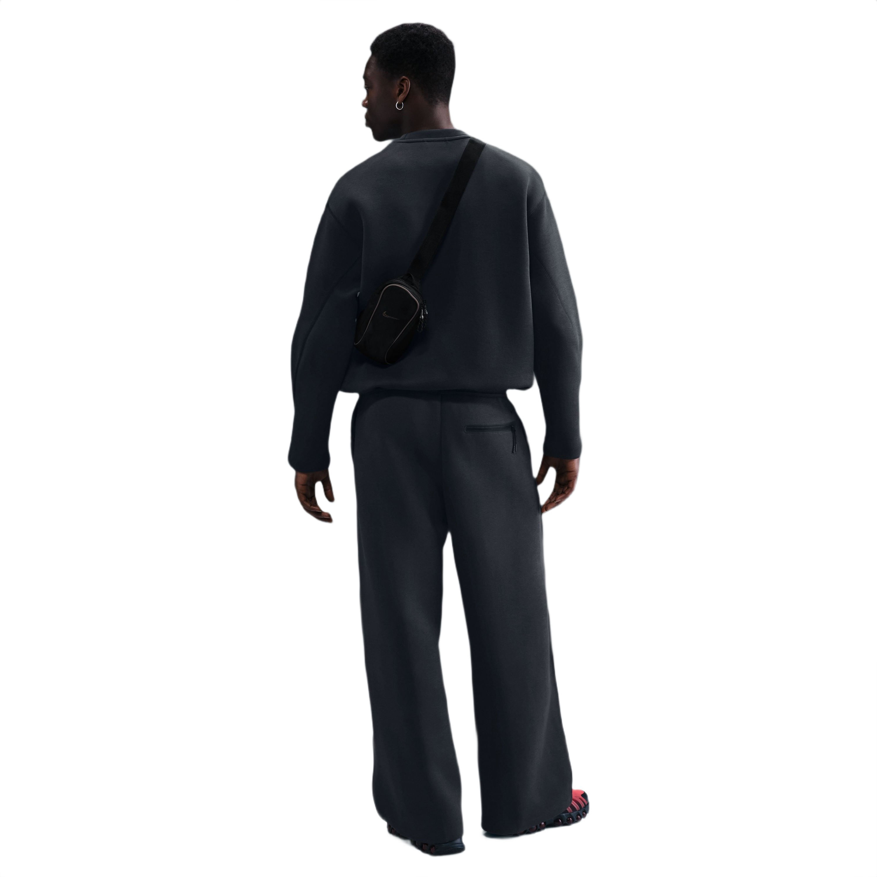 Nike Sportswear Tech Fleece Crew Sweatshirt - Men's - Anthracite / Black S