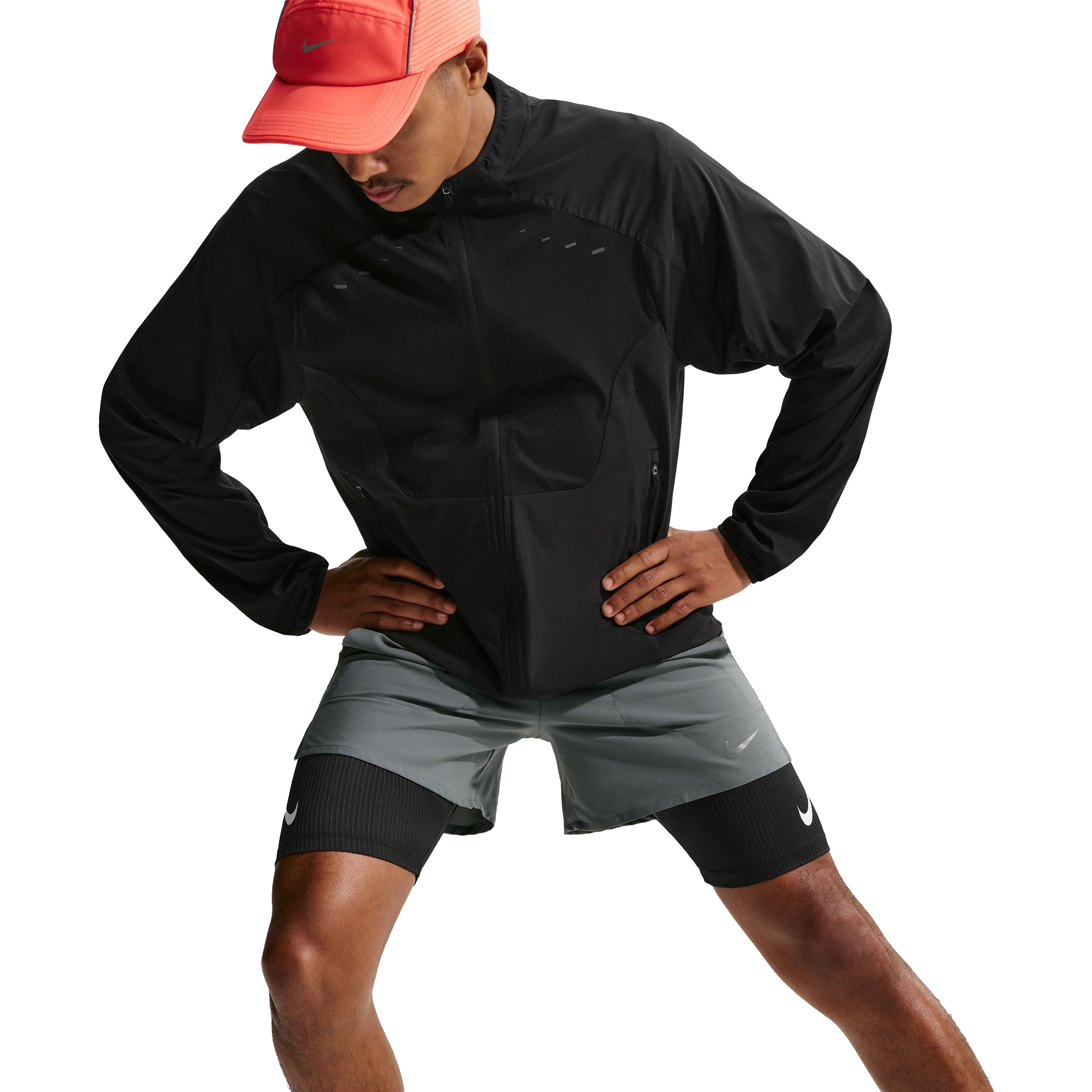 Nike Dri-FIT Stride Brief-lined 5" Short - Men's - Smoke Grey, Reflective Silver S 5" Inseam – image 5 of 6