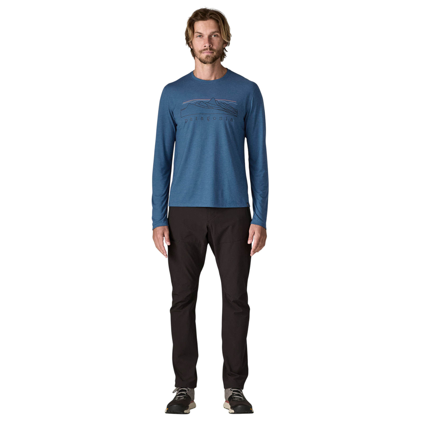 Patagonia Stratapeaks Capilene Cool Trail Long-Sleeve T-Shirt - Men's - Basin Green L