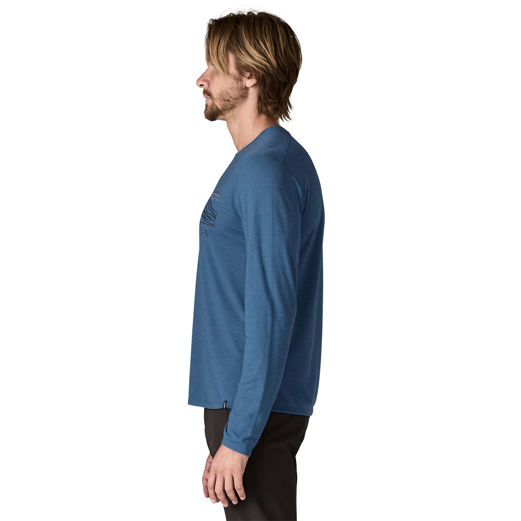 Patagonia Stratapeaks Capilene Cool Trail Long-Sleeve T-Shirt - Men's - Basin Green L