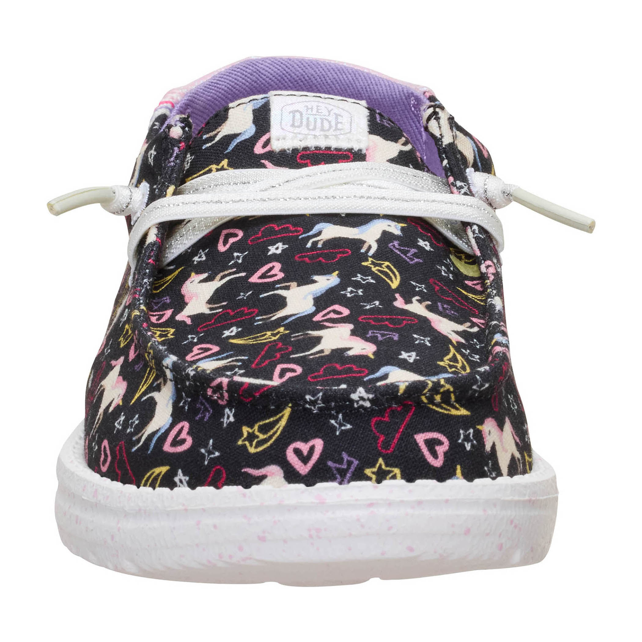 Hey Dude Wendy Unicorn Stars Shoe - Kids' - Black, Multi 11C – image 7 of 8