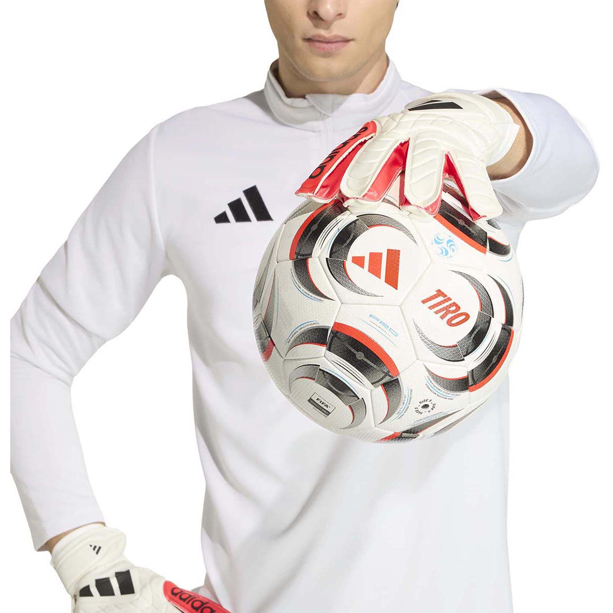 adidas COPA Club Goalkeeper Glove - Zero Metallic / Black / Lucid Red 11