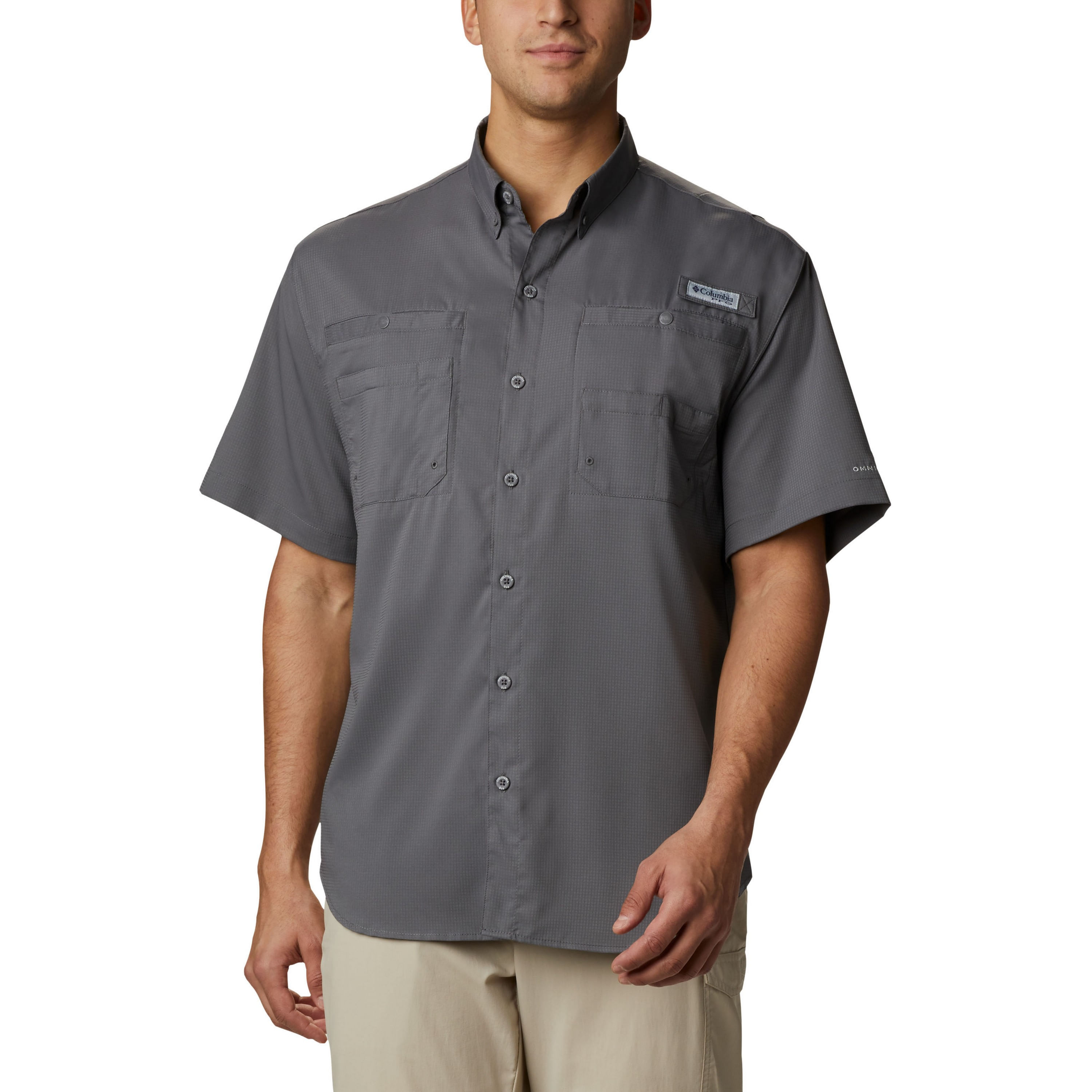 Columbia-Tamiami-II-Short-Sleeve-Shirt---Men-s-City-Grey