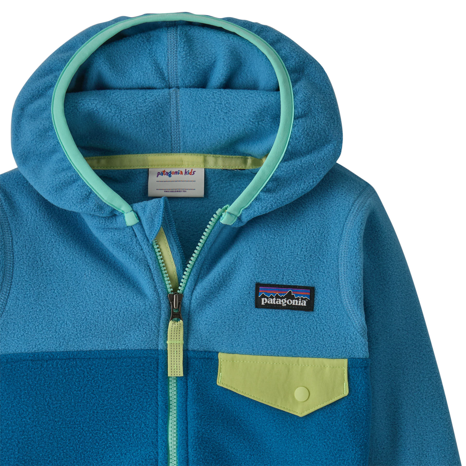 Patagonia Micro D Snap-T Fleece Jacket - Kids' - New Navy / Madder Red 12M
