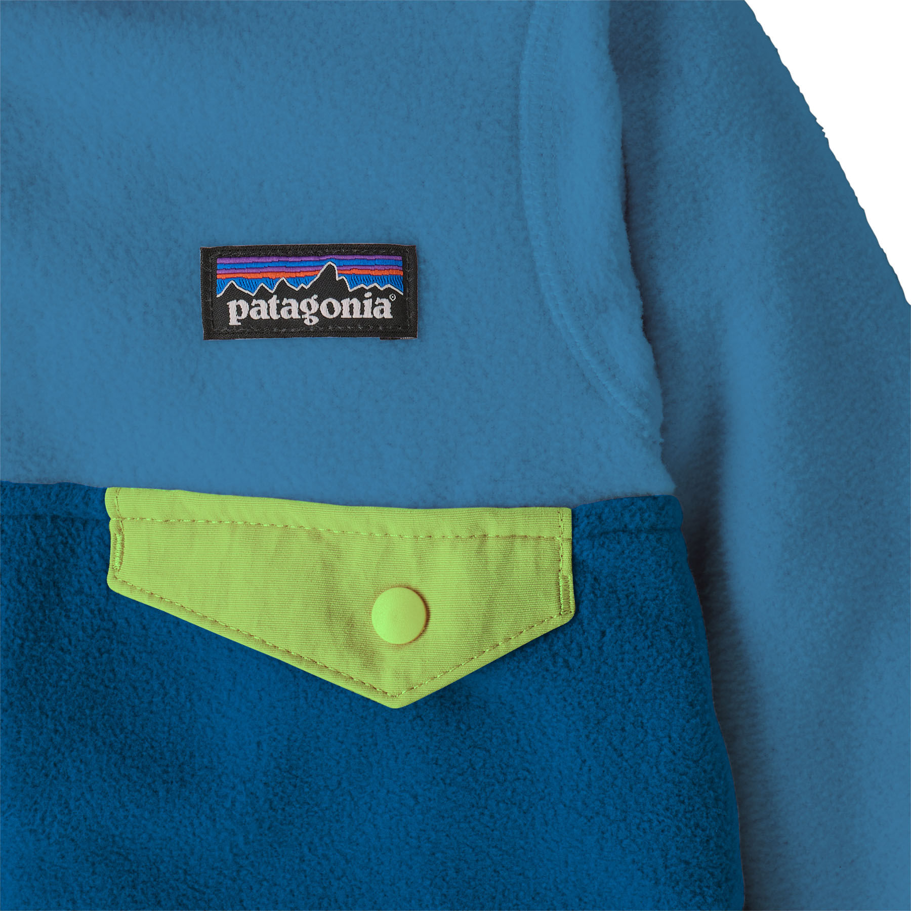 Patagonia Micro D Snap-T Fleece Jacket - Kids' - New Navy / Madder Red 12M