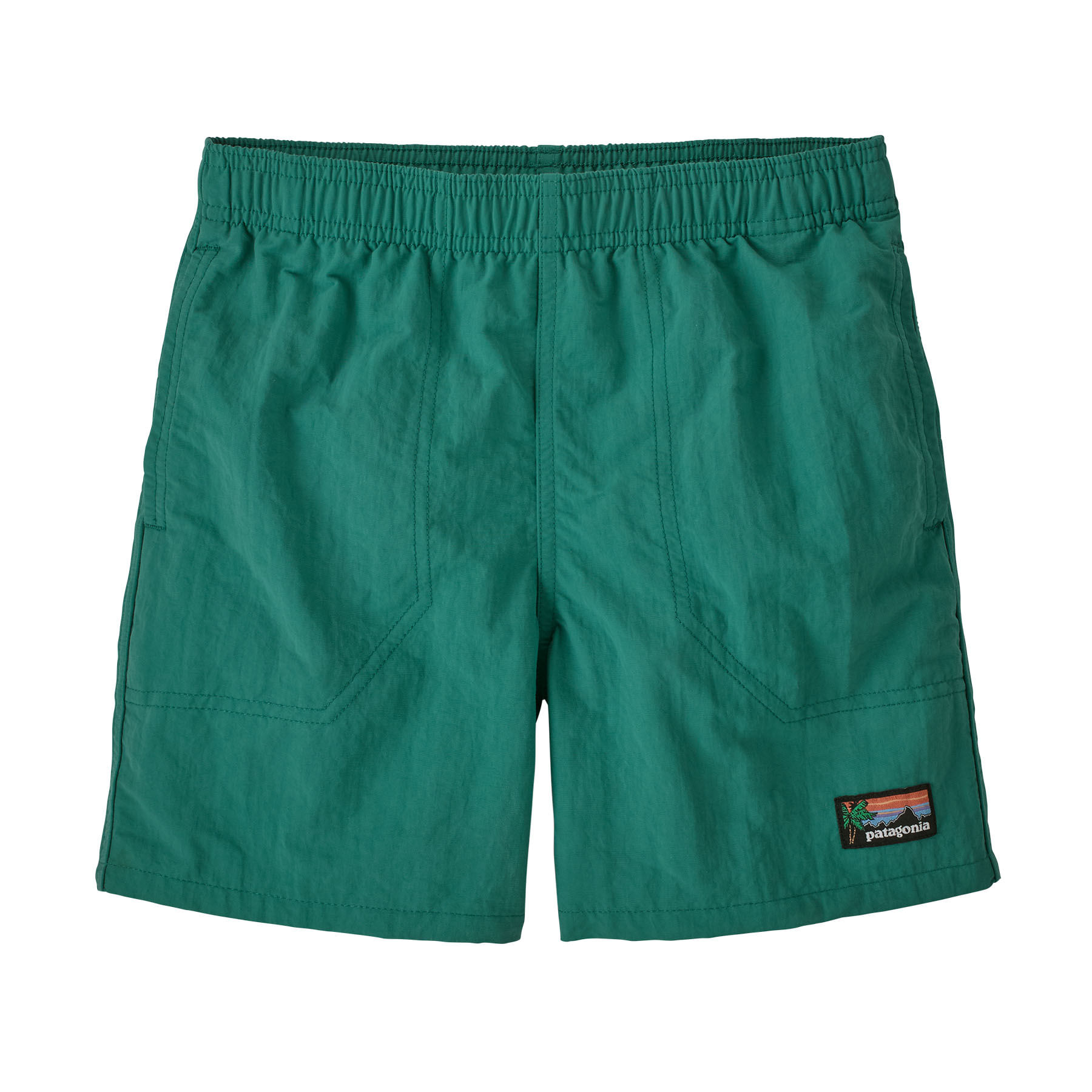 Patagonia-Baggies-Short---Kids--Tidal-Threads---Gem-Green