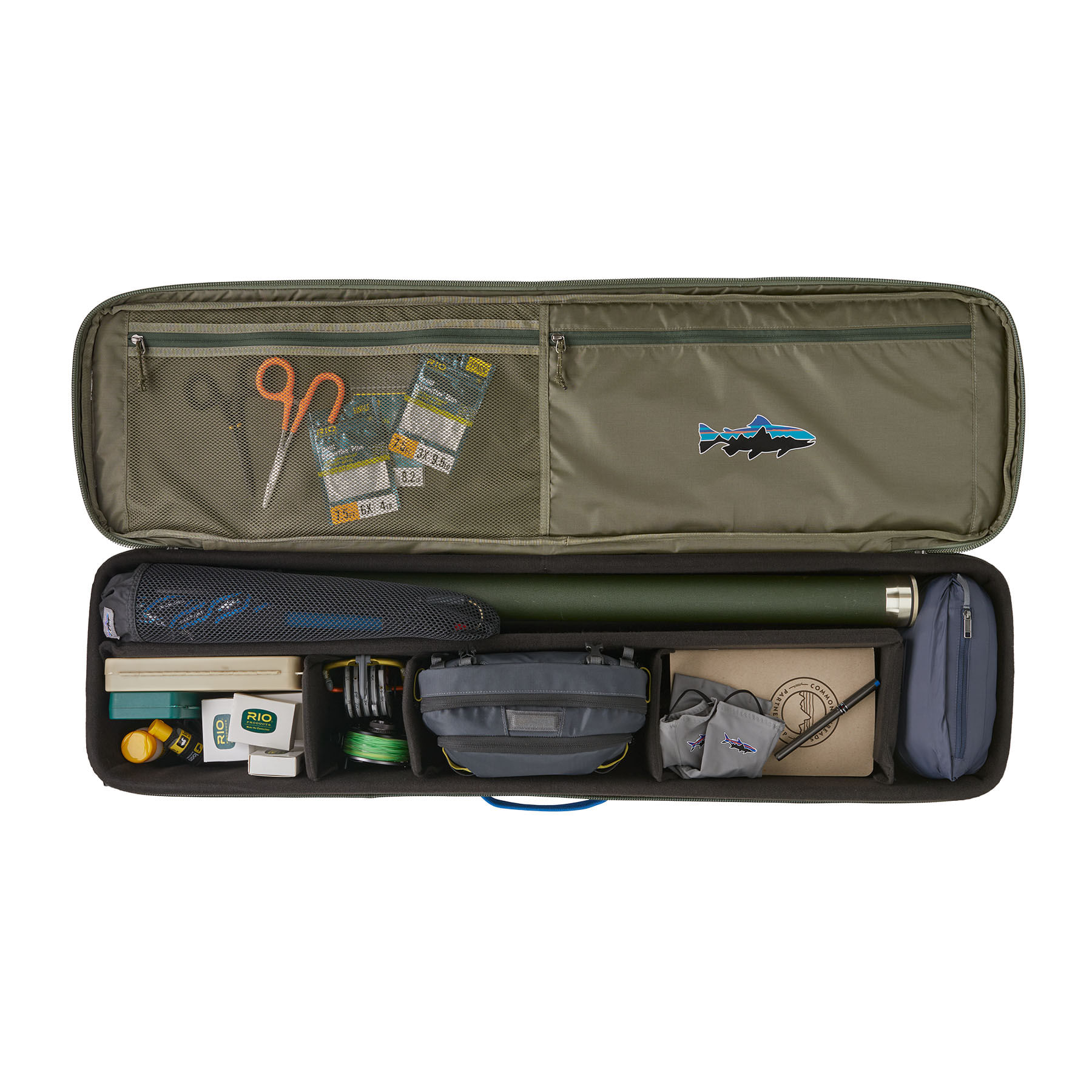 Patagonia Black Hole Rod Case - Basin Green / Fitz Trout 1 Rod One Size