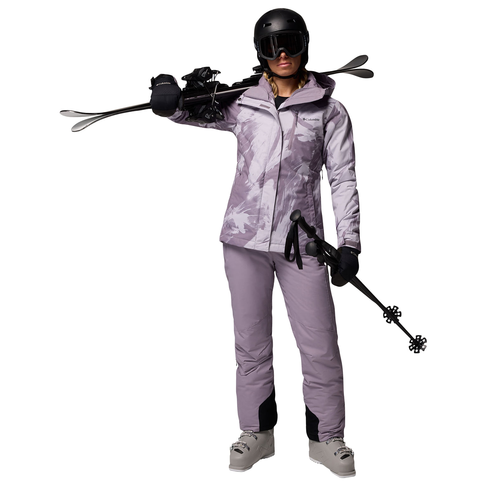 Columbia-Whirlibird-V-Printed-Interchange-Jacket---Women-s-Shale-Purple-Snowflight