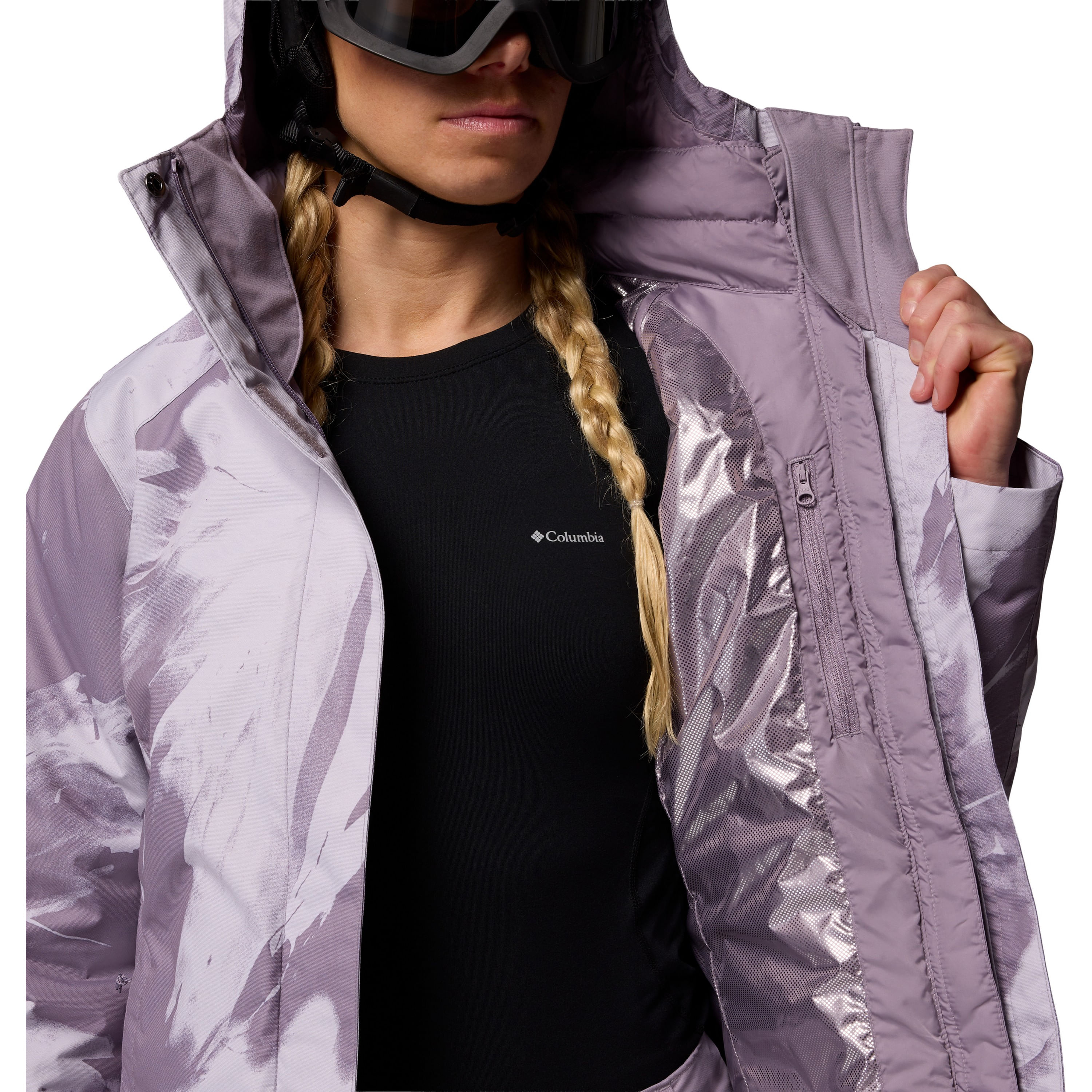 Columbia-Whirlibird-V-Printed-Interchange-Jacket---Women-s-Shale-Purple-Snowflight