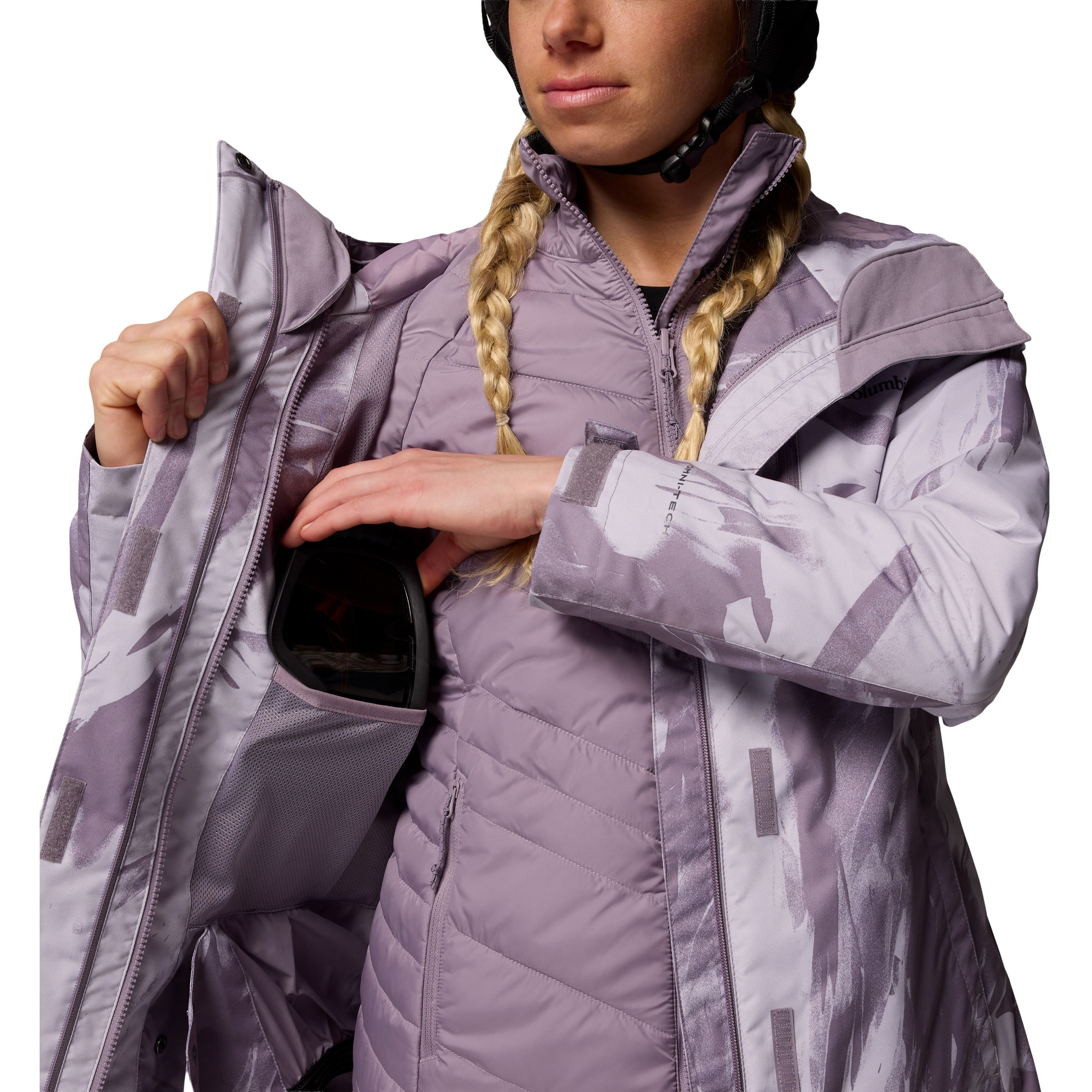 Columbia-Whirlibird-V-Printed-Interchange-Jacket---Women-s-Shale-Purple-Snowflight