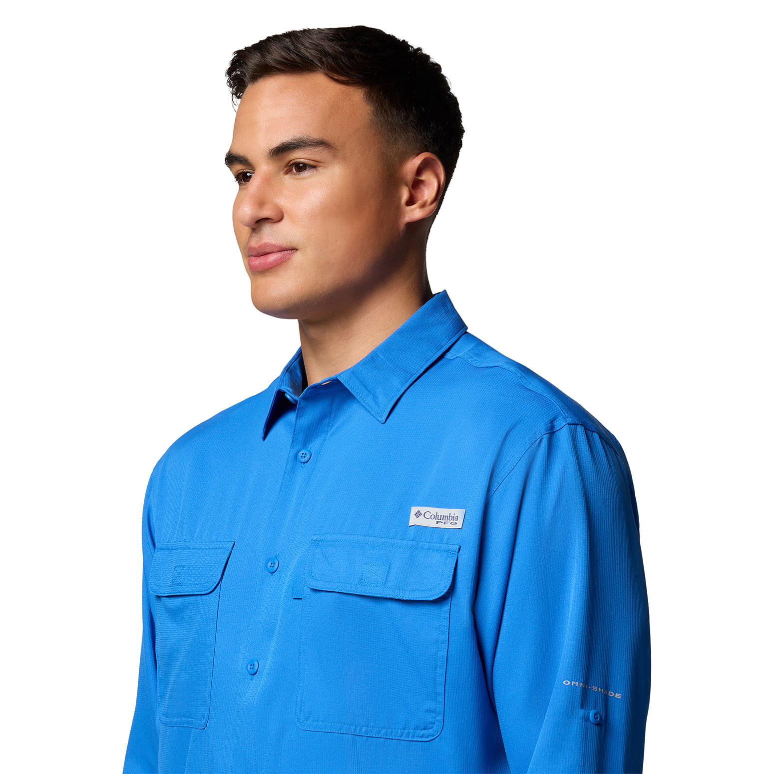 Columbia PFG Omni-Wick Omni-Shade UPF 40 Crystal Springs - Camisa De Manga Convertible Para Hombre (XXL, Aguamarina Claro), Agua, XXL