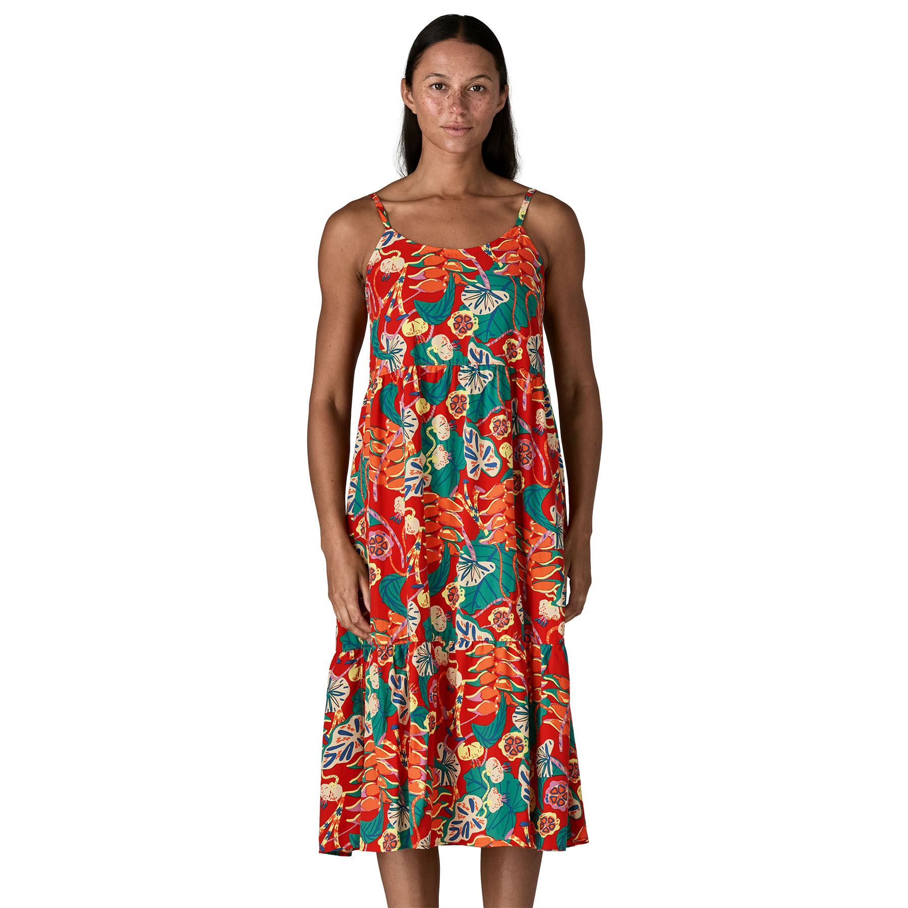 Patagonia Tidal Threads Dress - Women's - Shelly Shelly, Mellow Melon XS – image 3 of 8