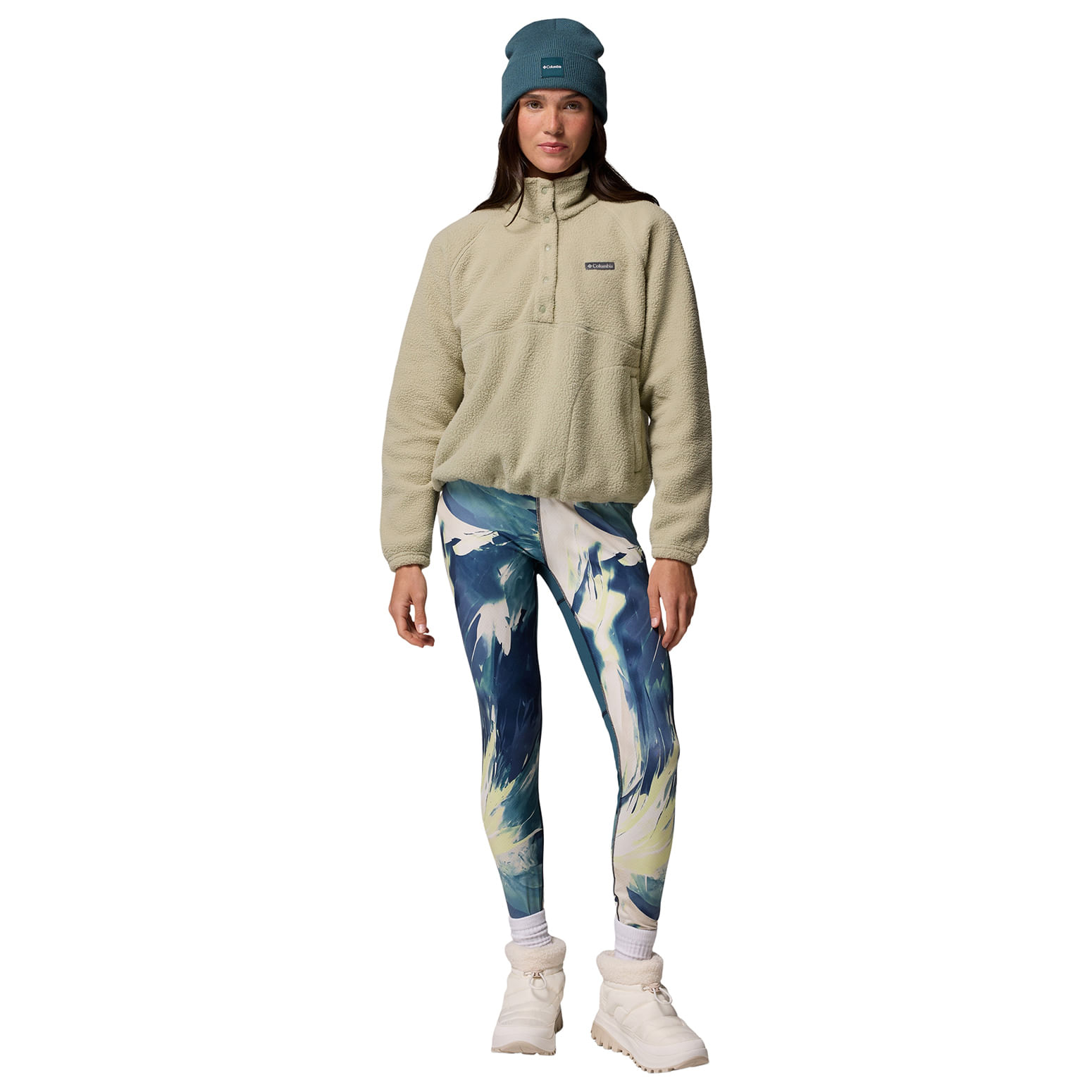 Columbia Jasper Ridge Pebbled Fleece Half Snap - Women's - Als.com
