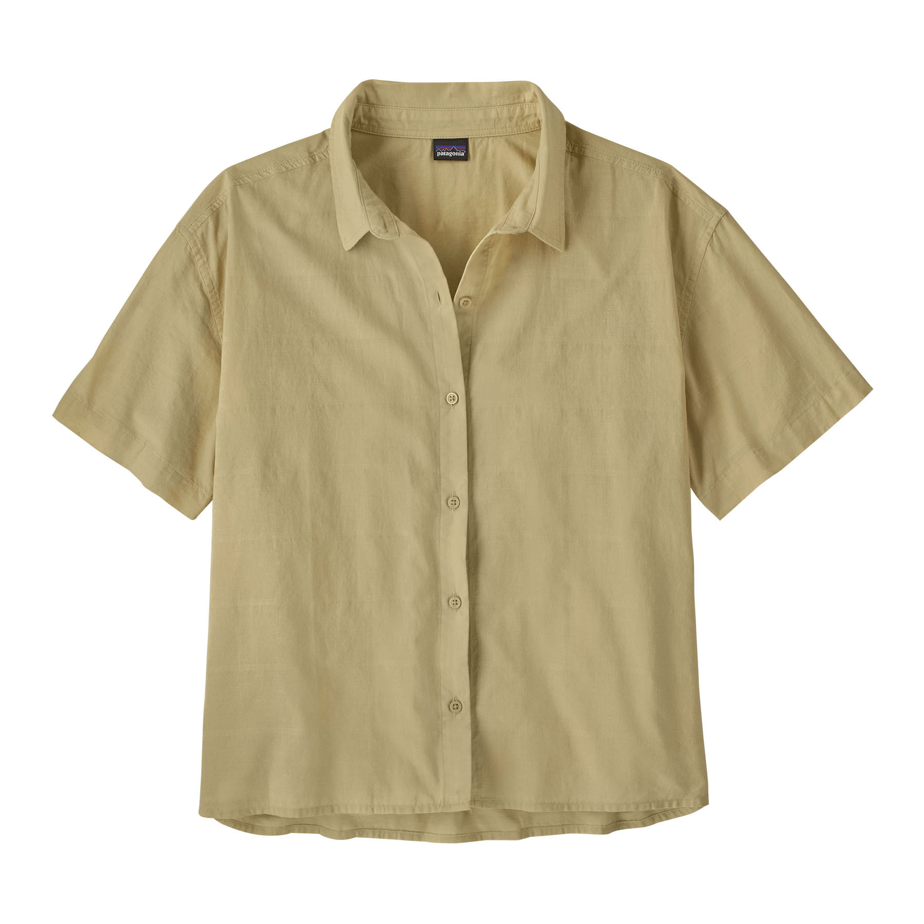 Patagonia-A-C-Short-Sleeve-Button-Up-Shirt---Women-s-Windowpane-Dobby---Weathered-Stone