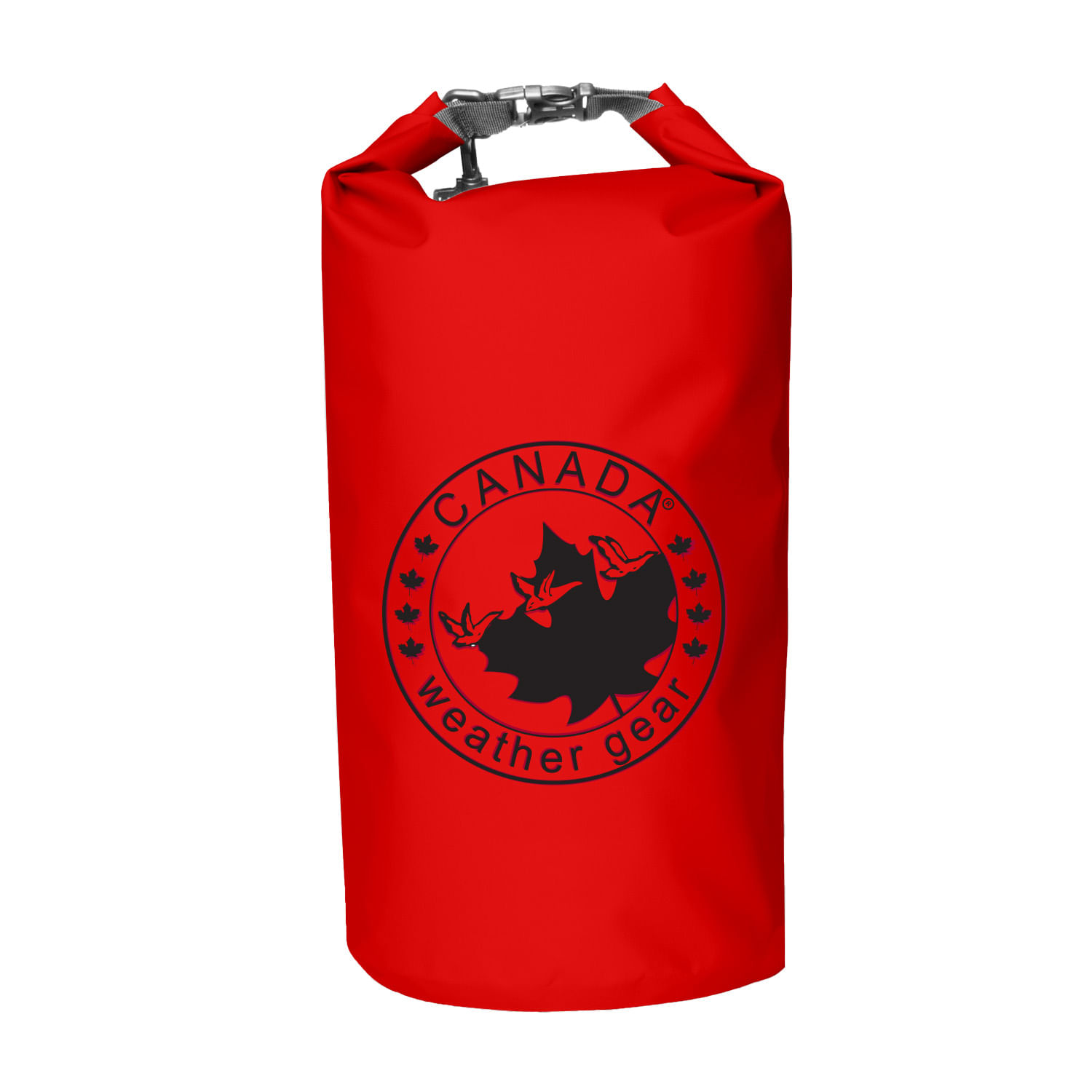 Canada-Weather-Gear-Solid-5L-Waterproof-Dry-Bag-Red---White