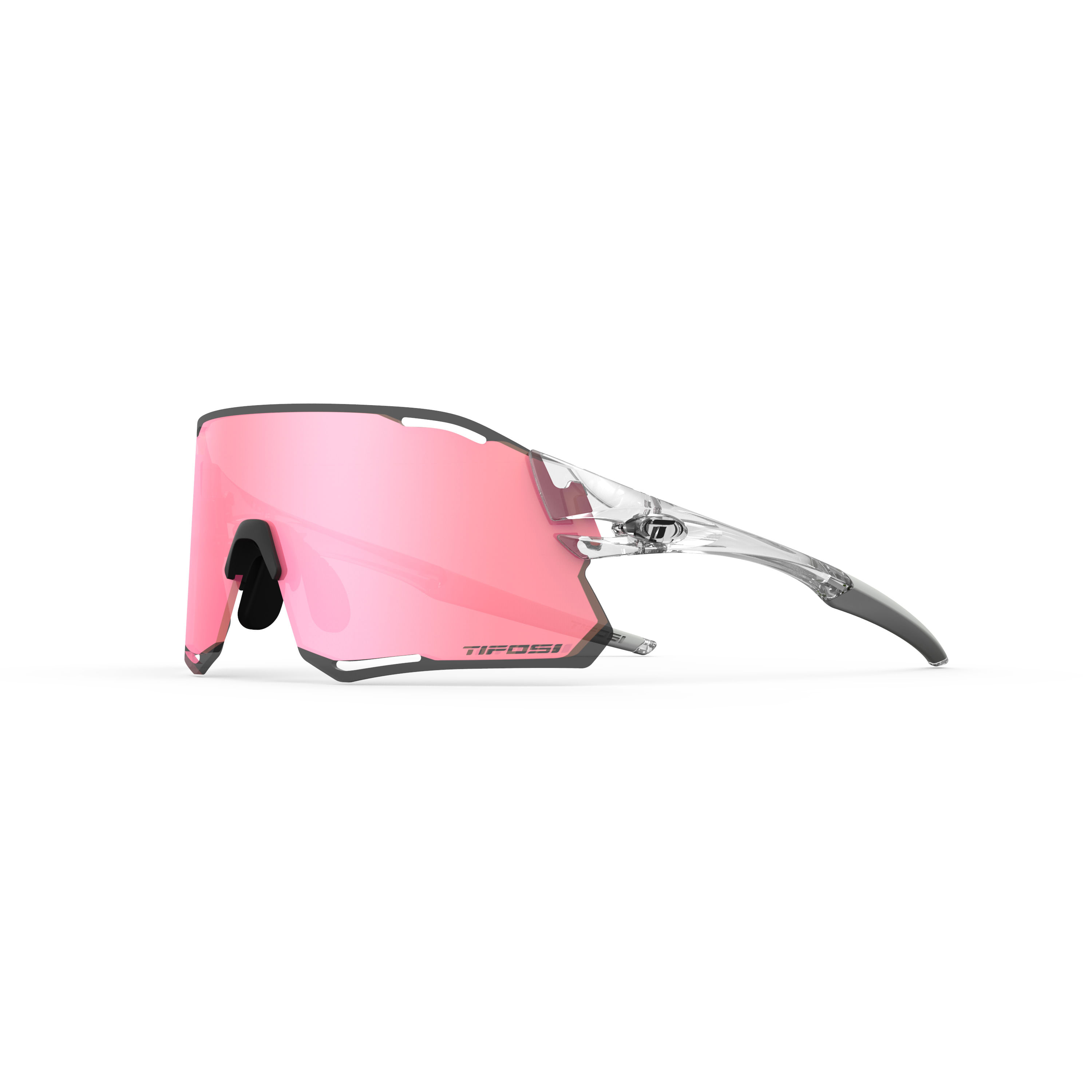 Tifosi Optics Rail Race Sunglasses - Crystal Clear / Interchangeable Lenses Non Polarized