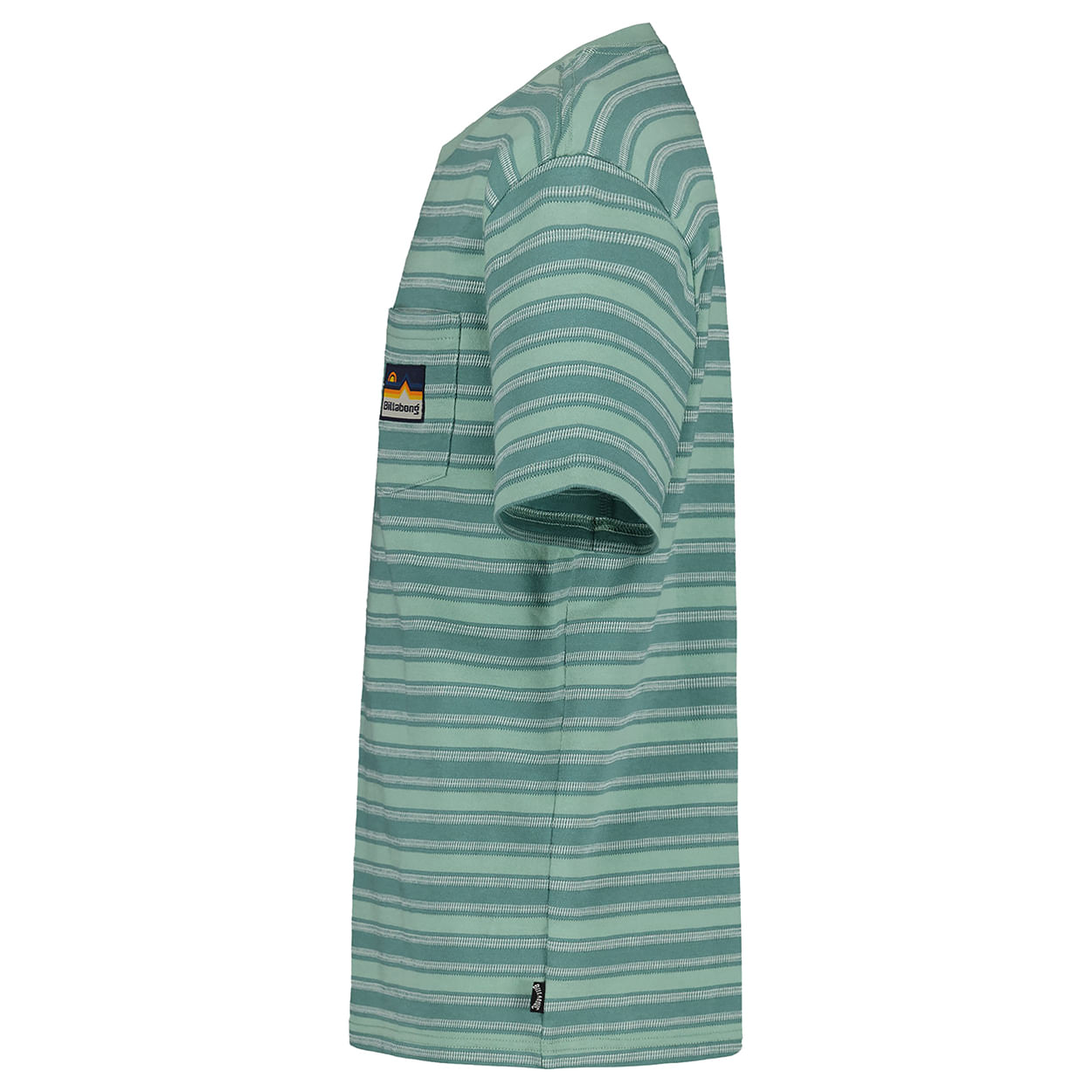 Billabong Miles Stripe Pocket T-Shirt - Boys' - Green Ash L