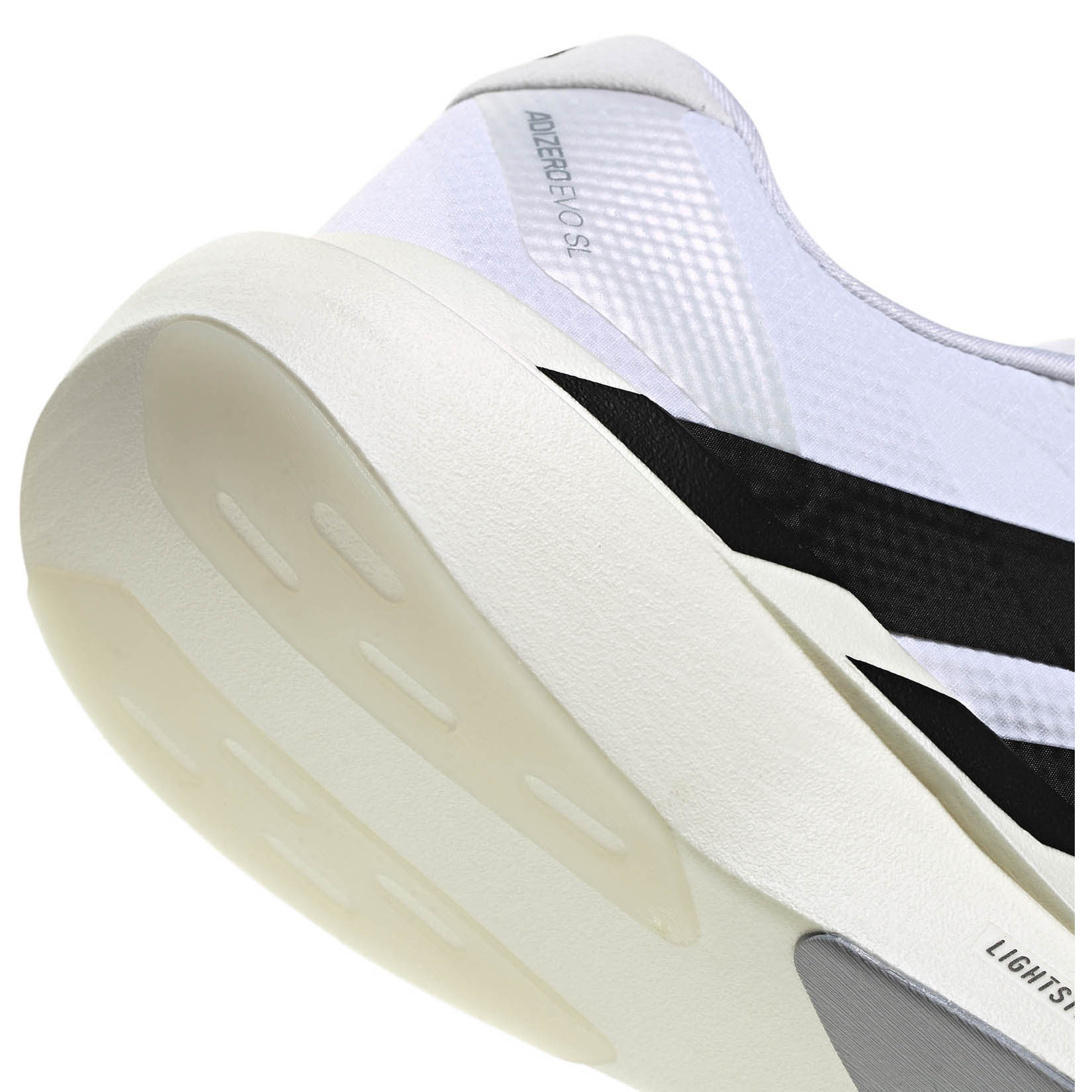 adidas Adizero EVO SL Woven Running Shoe - Men's - Footwear White, Core Black, Dash Grey 12 Regular – image 9 of 9