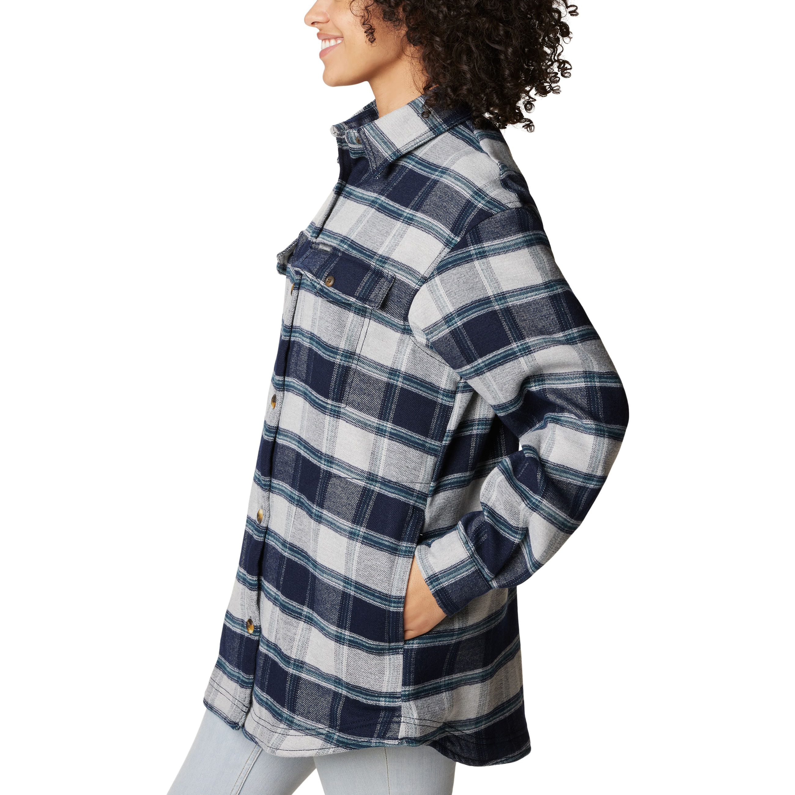 Columbia Calico Basin Shirt Jacket - Women's - Dark Nocturnal L