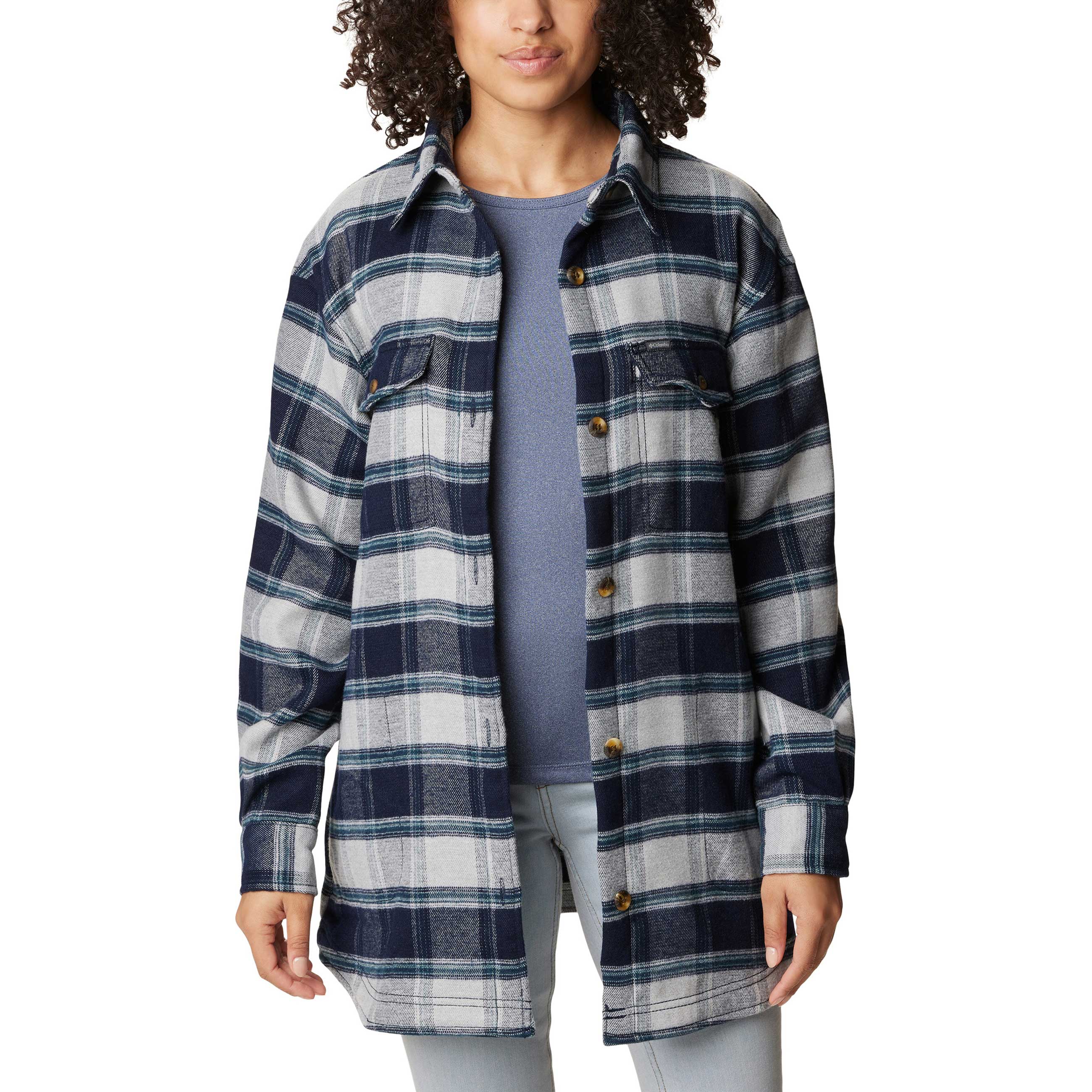 Columbia Calico Basin Shirt Jacket - Women's - Dark Nocturnal L
