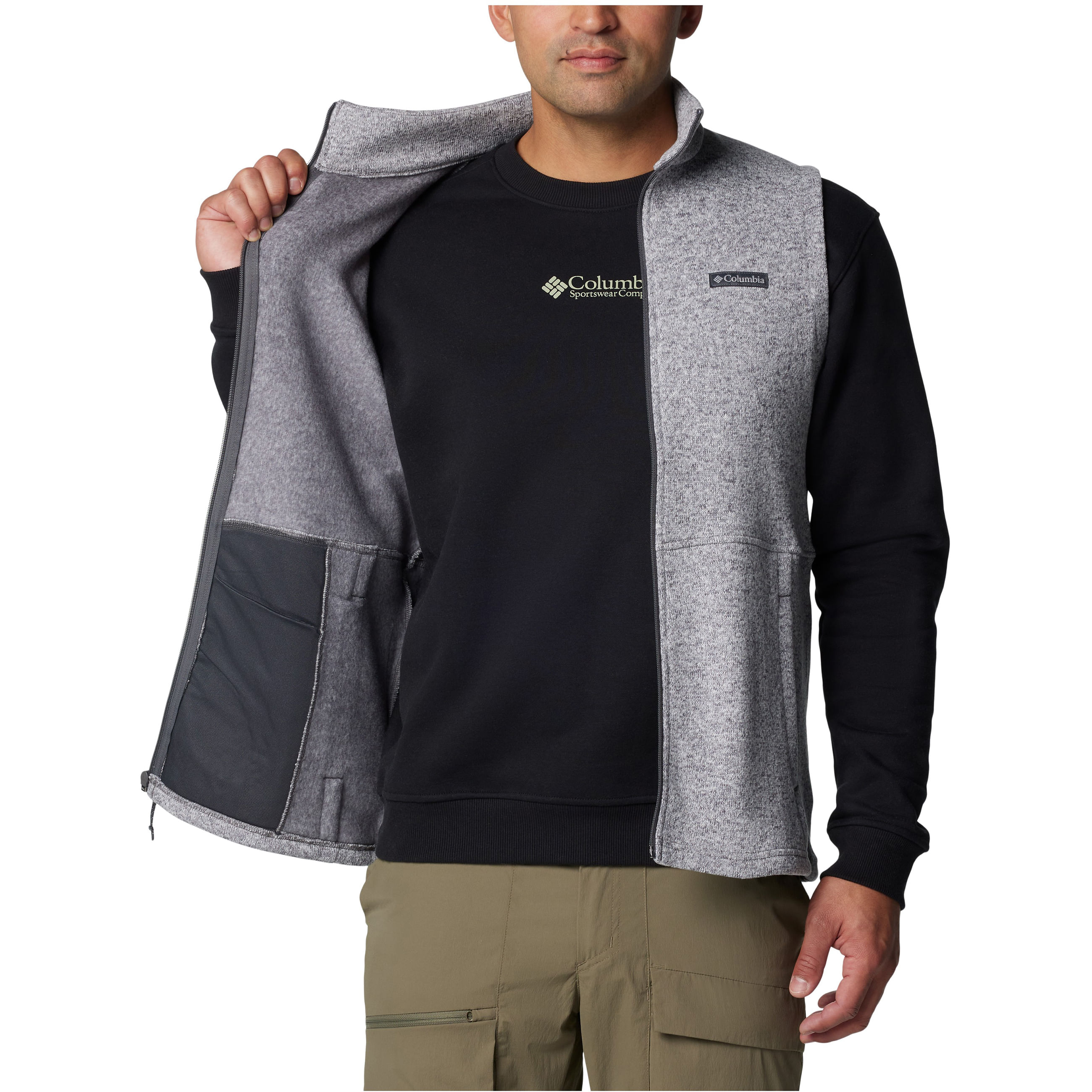 Columbia Alto Pass Fleece Vest - Men's - City Grey Heather S