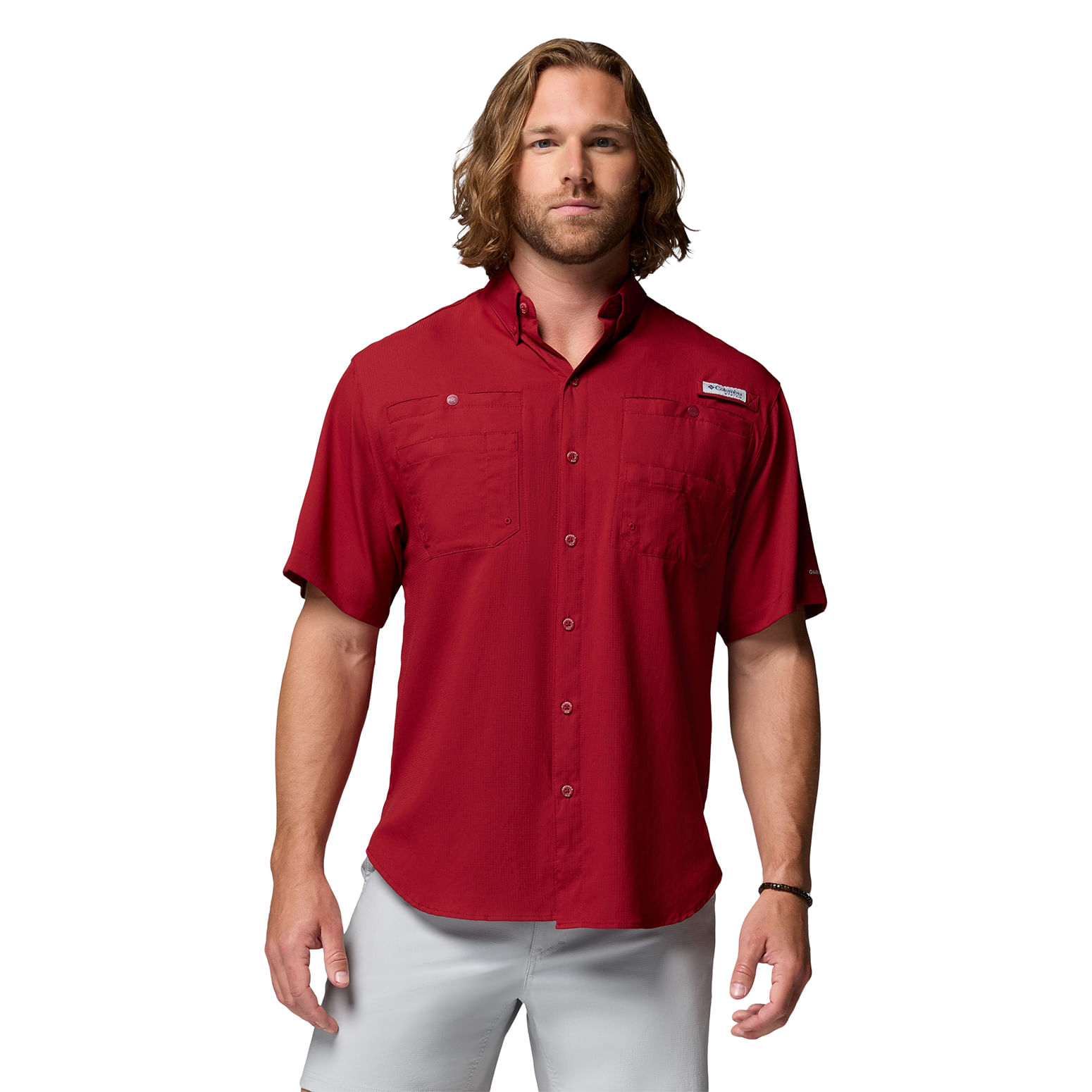 Columbia-Tamiami-II-Short-Sleeve-Shirt---Men-s-Beet