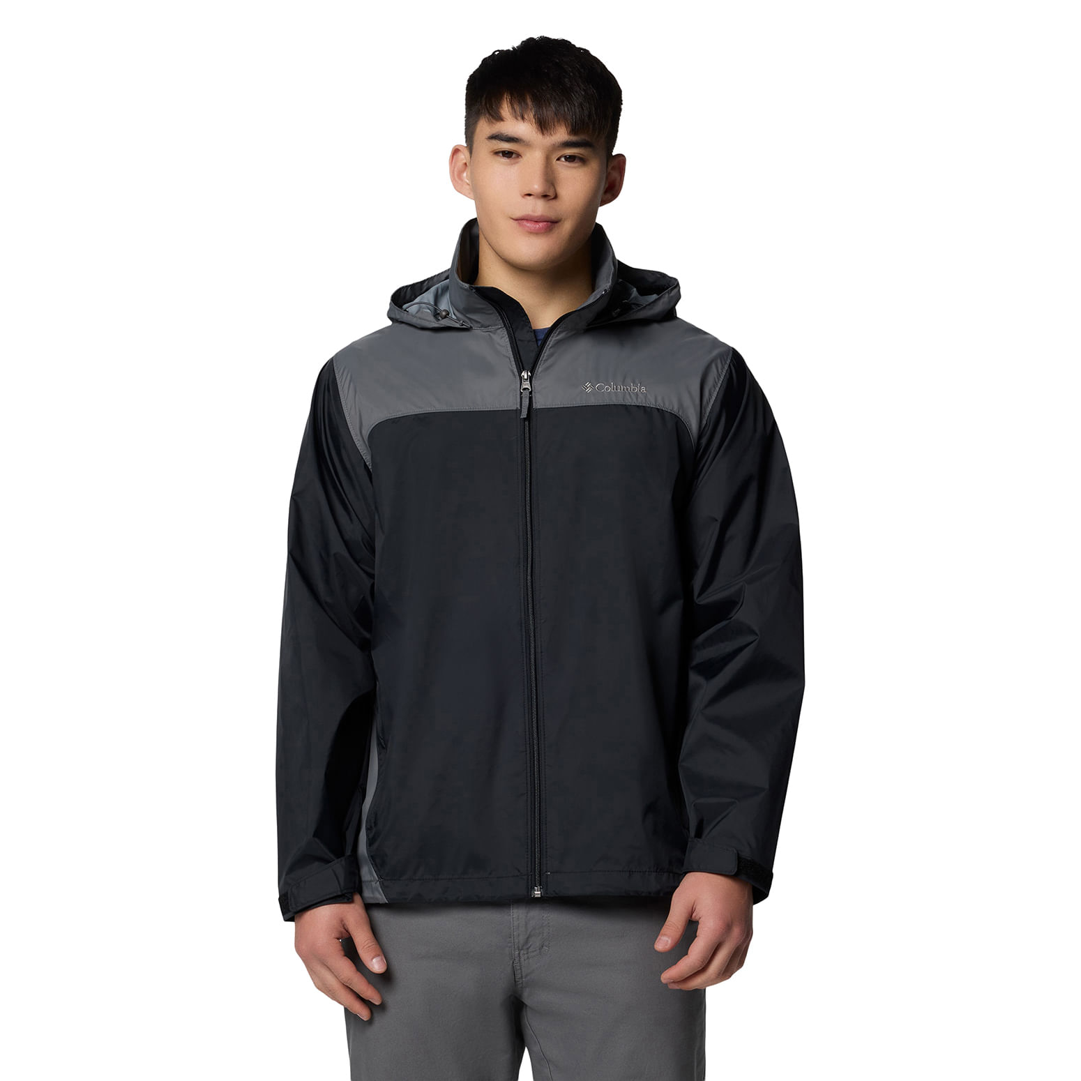 Columbia-Glennaker-Lake-II-Rain-Jacket---Men-s-Black-City-Grey