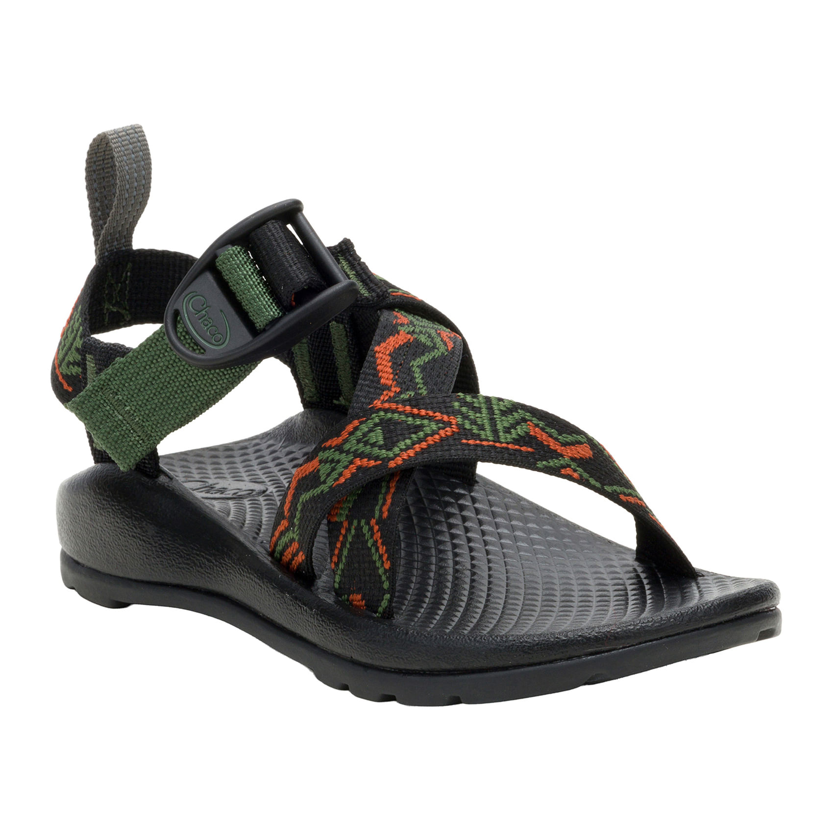 Chaco Z/1 Ecotread Sandal - Kids' - Black Teal 2Y