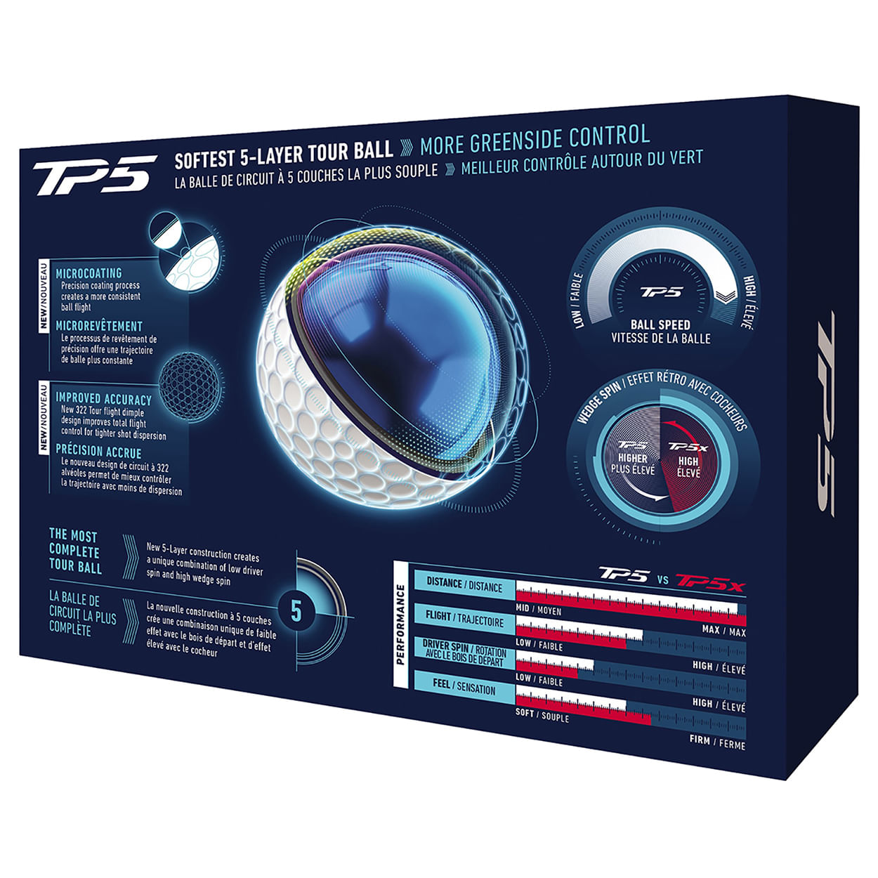 TaylorMade TP5 Golf Ball - 2026 - White