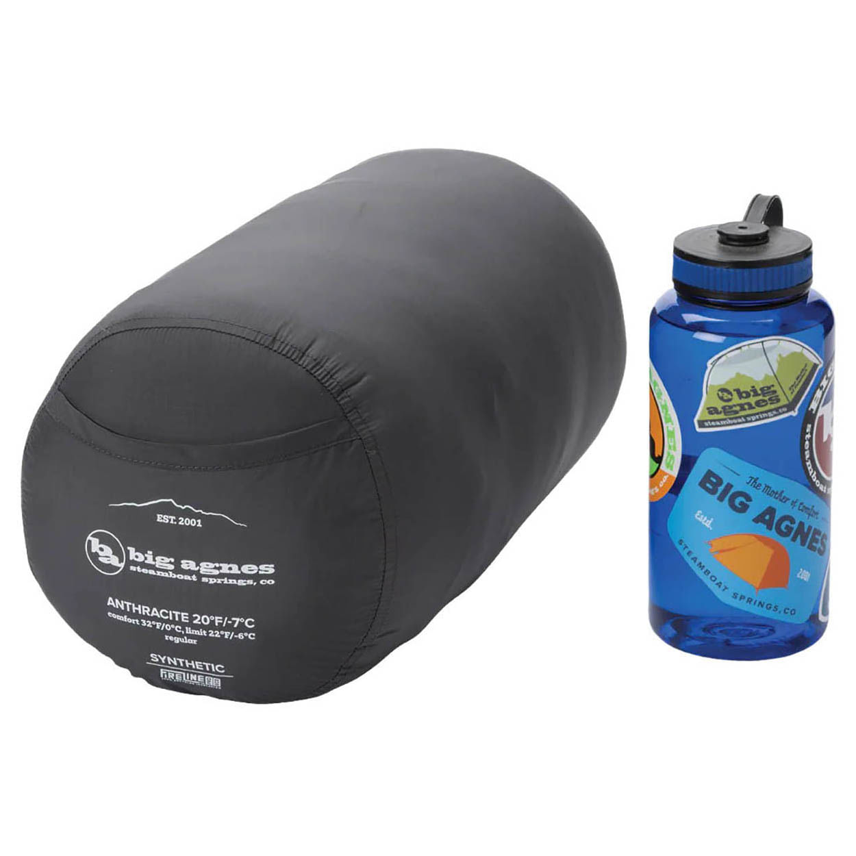Big-Agnes-Anthracite-20-Sleeping-Bag-Olive-Night---Chinois-Green