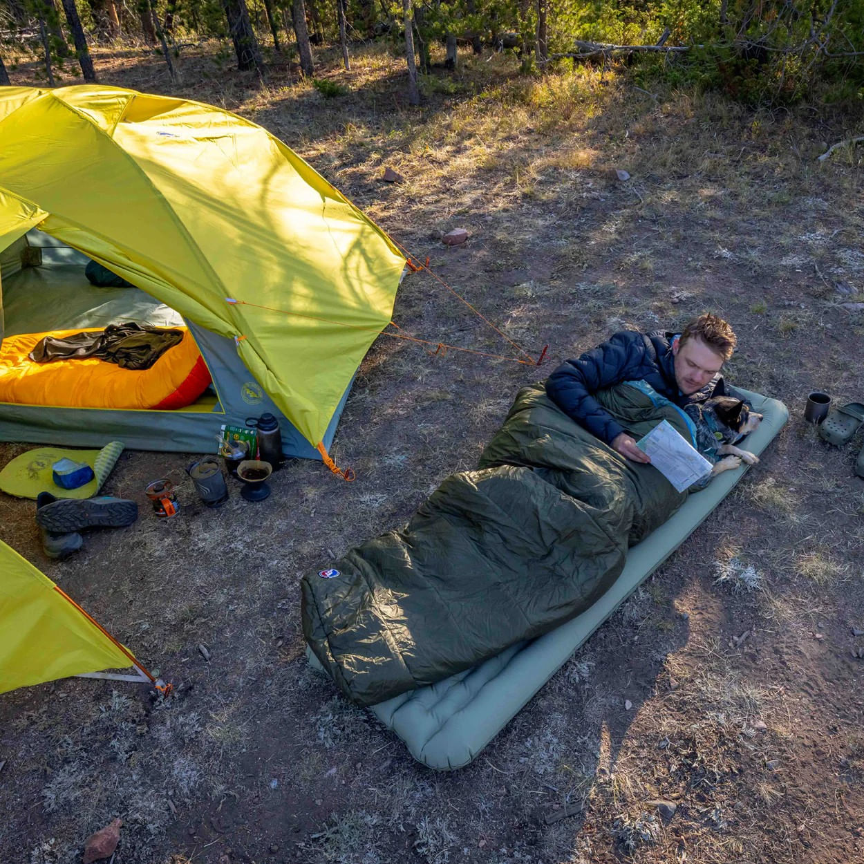 Big-Agnes-Anthracite-20-Sleeping-Bag-Olive-Night---Chinois-Green